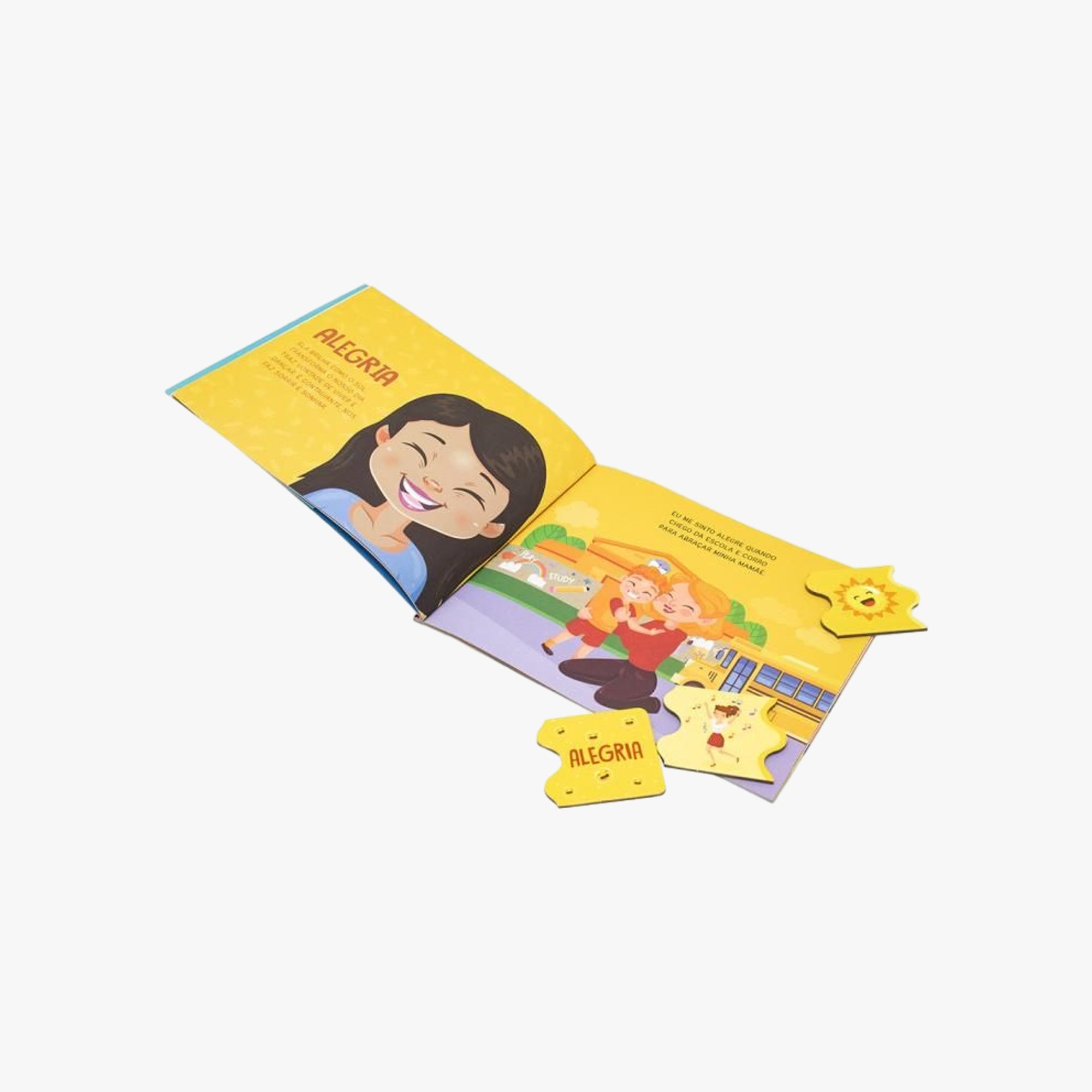 Kit Educativo Emoções Livro e Quebra-Cabeça