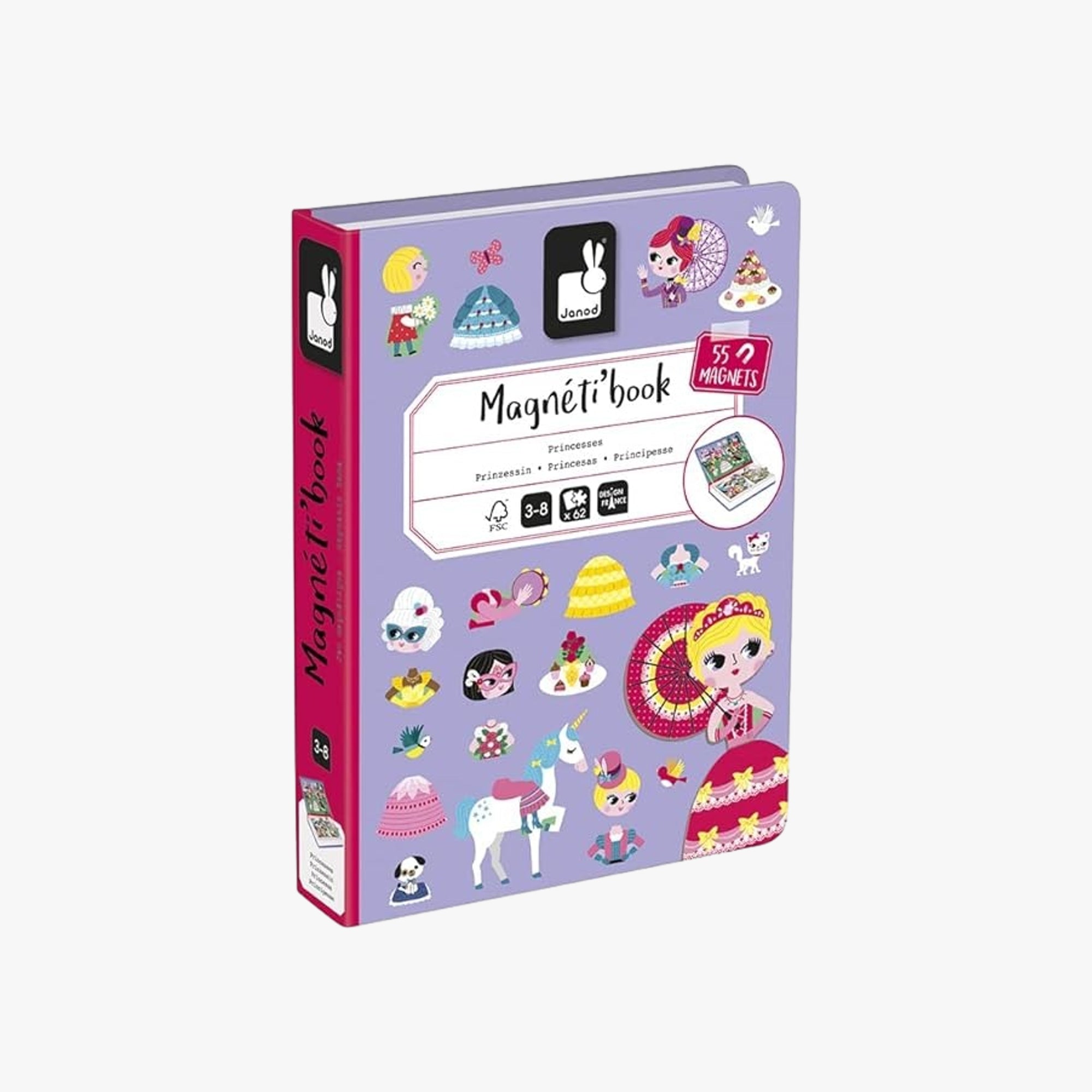 Livro Magnético Portátil Princesas