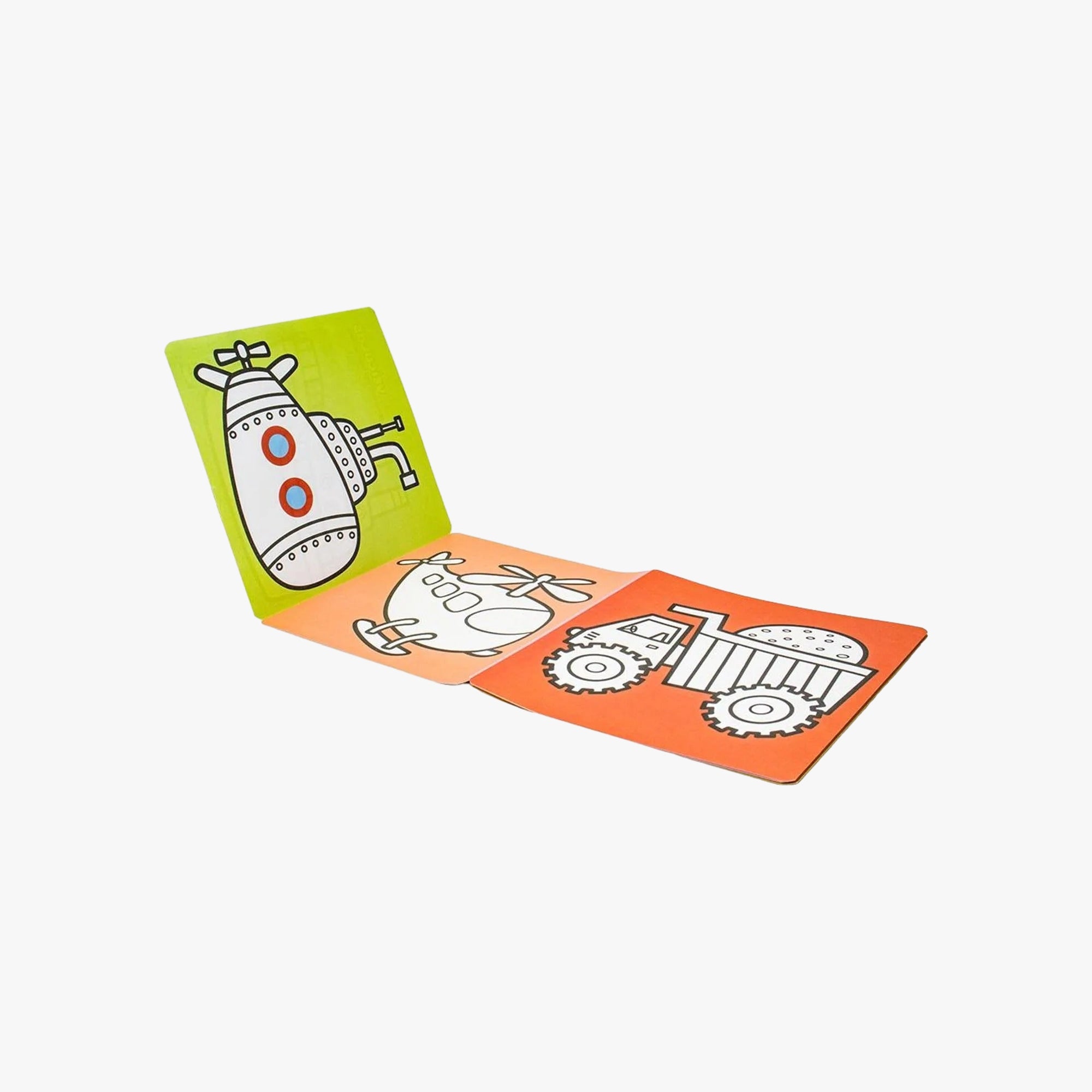 Livro-Sanfona Para Colorir Veículos