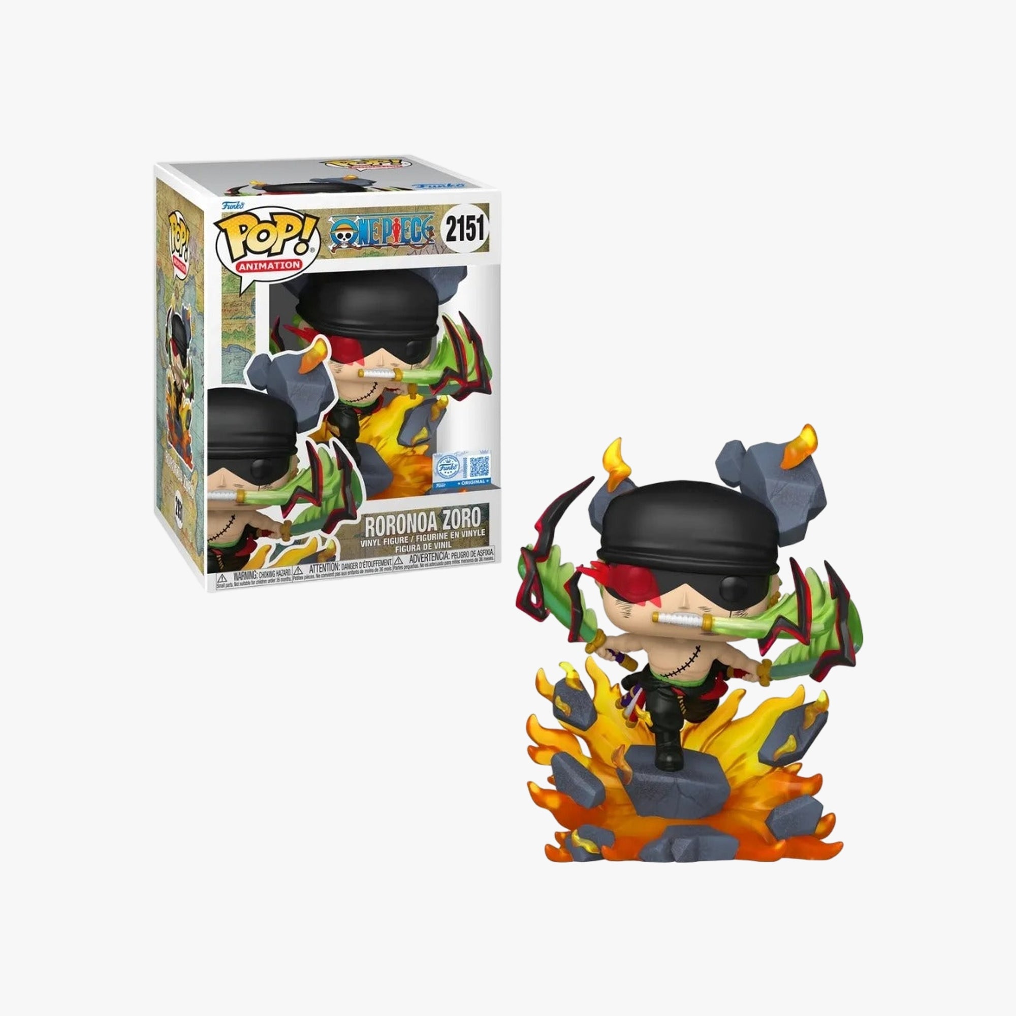 Boneco Funko Pop! Premium One Piece - Zoro (Rei do Inferno)