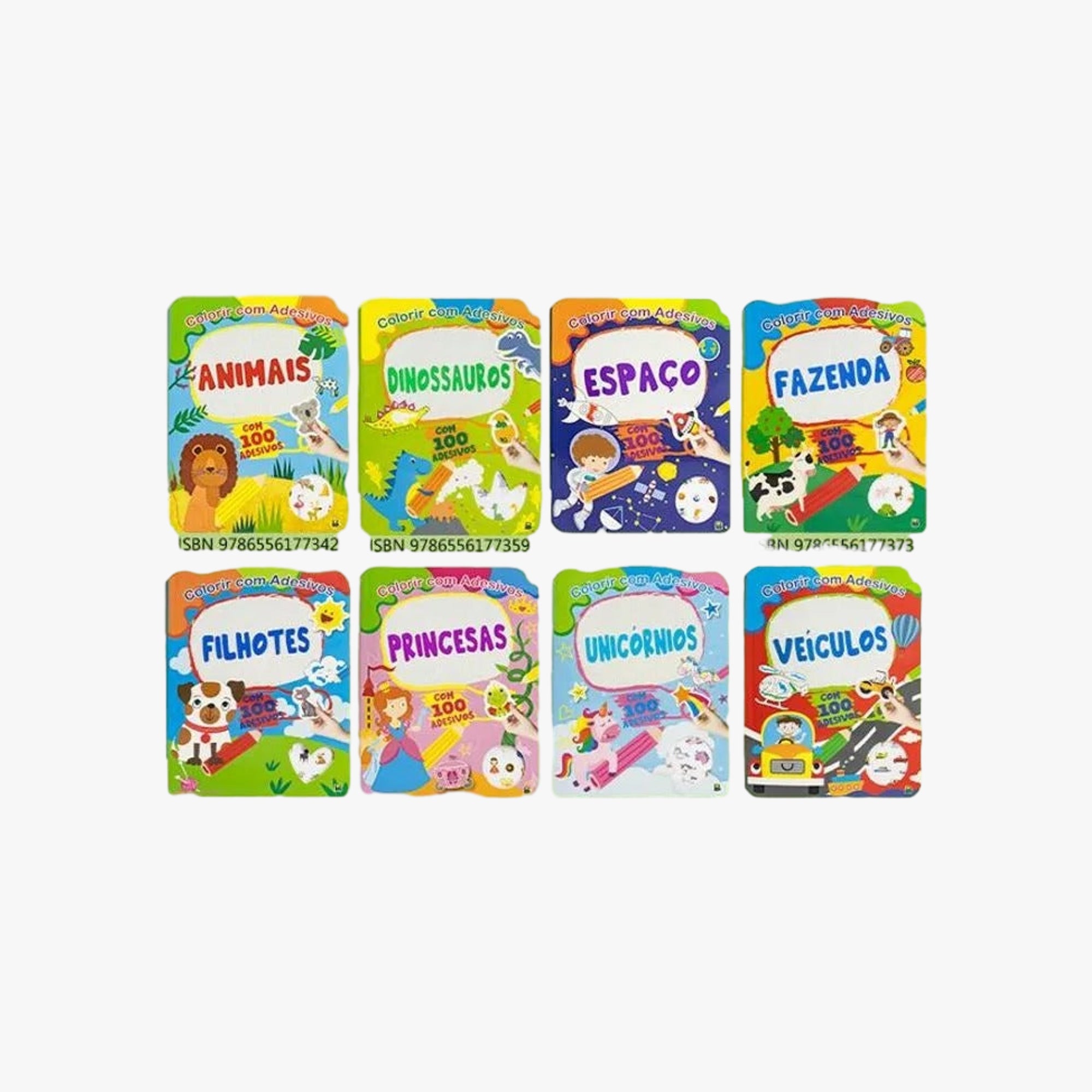 Livro Colorir com Adesivos: Filhotes