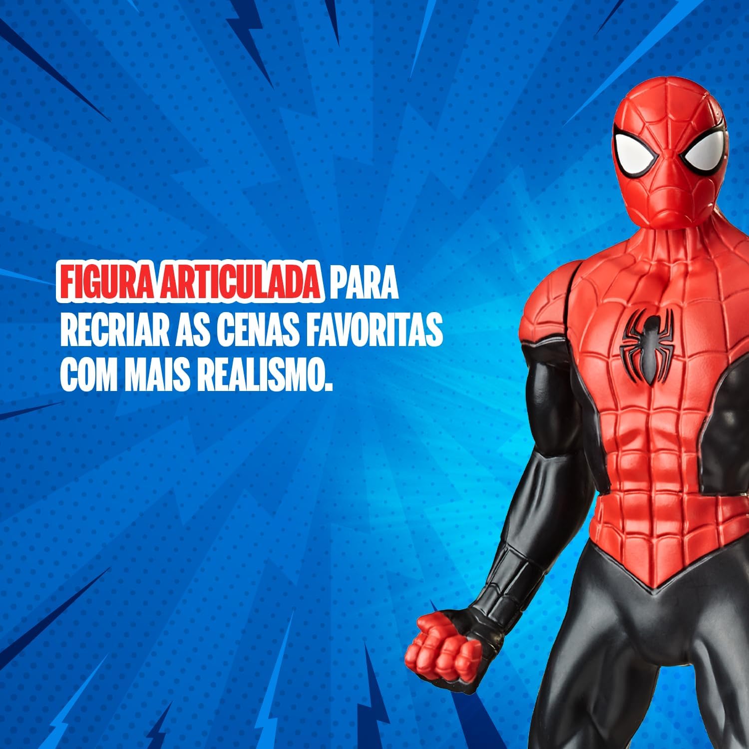 Brinquedo Boneco Homem-Aranha - Marvel, Action Figure, Figura Articulada em Grande Escala com 24 cm