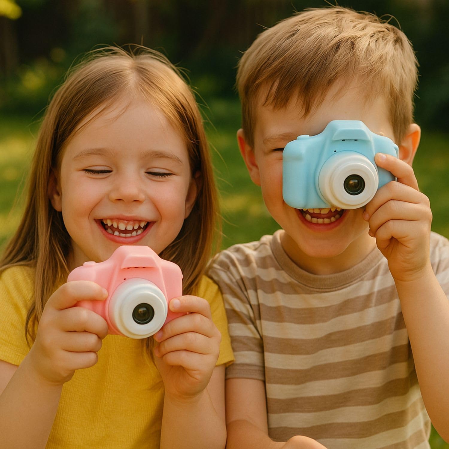 Câmera Digital Infantil CNmuca X2 - Câmera Fotográfica e de Vídeo Multifuncional - Mini Câmera