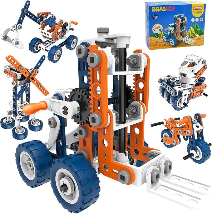 Blocos De Construção Conjunto Montar Brinquedos Infantil De Engenharia 152 Peças