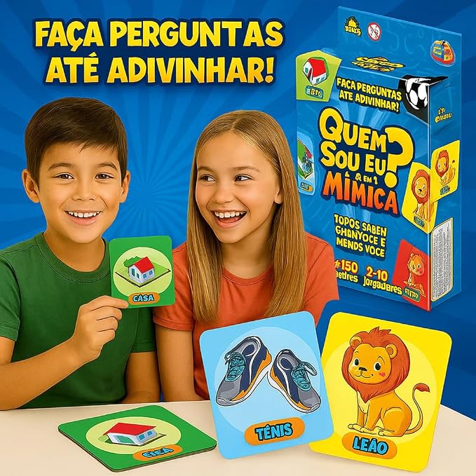 Jogo Quem Sou Eu + Mimica - 2 em 1