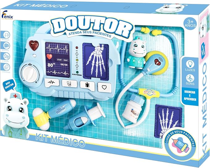 Brinquedo Kit Médico Raio X