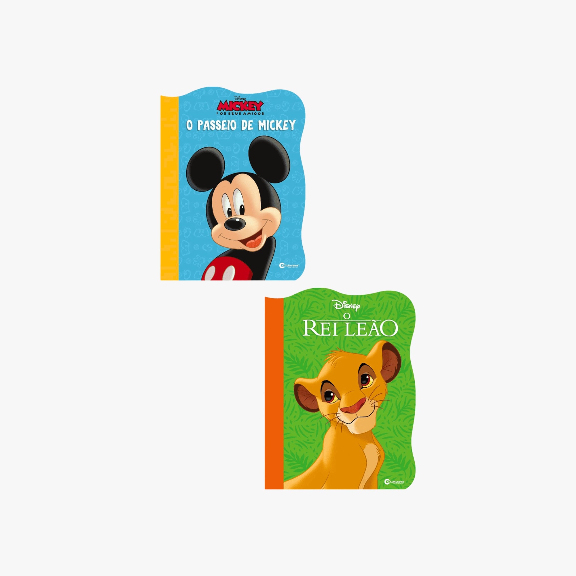 Super Kit 2 Livros Recortados Disney Pixar - Mickey e Rei Leão