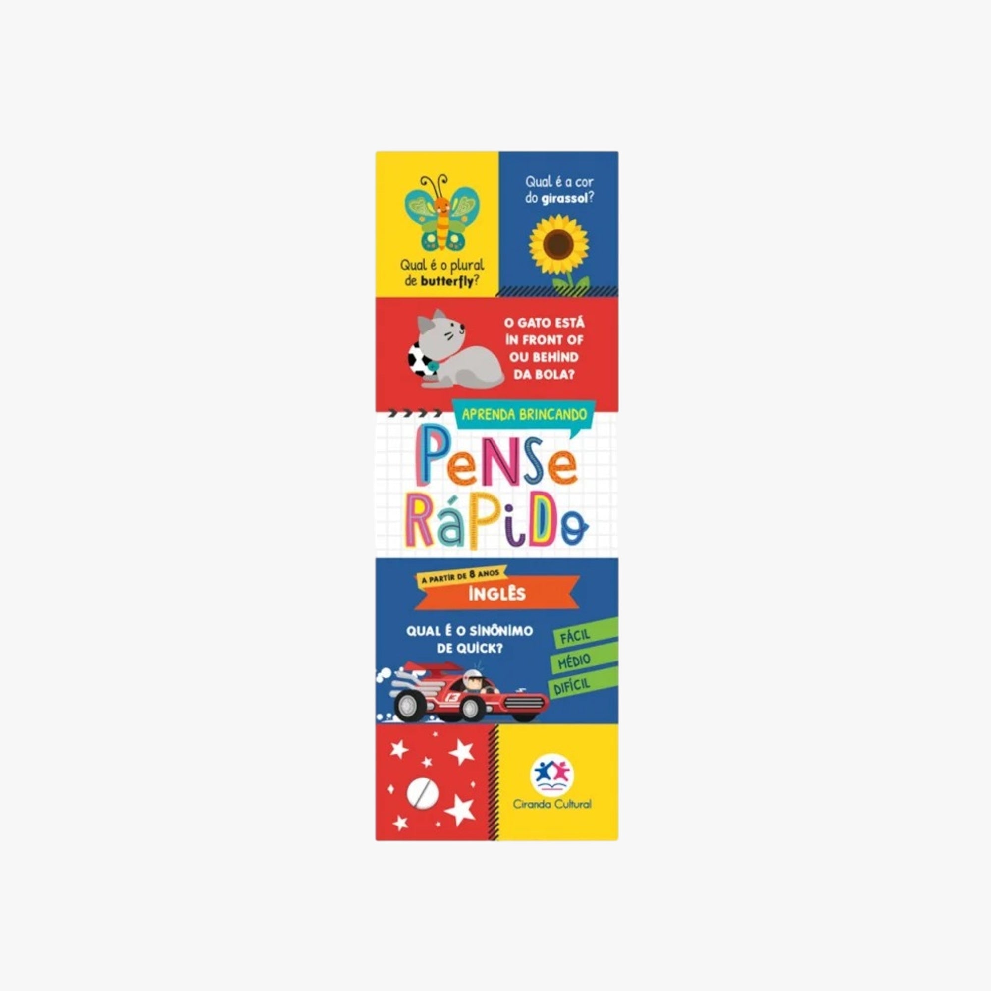 Livro Flash cards Pense Rápido Inglês