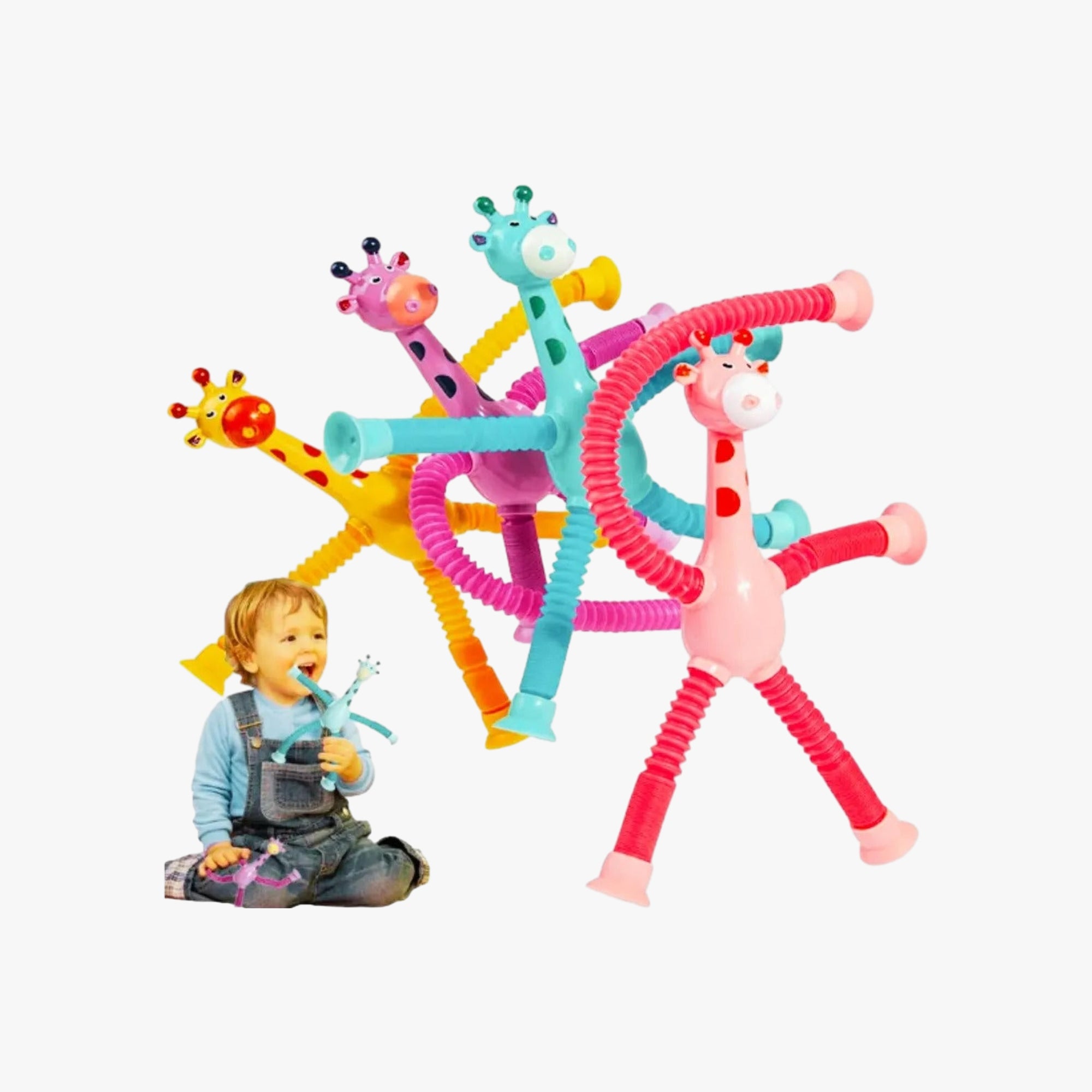 Brinquedo Infantil Girafinha Estica Sortida