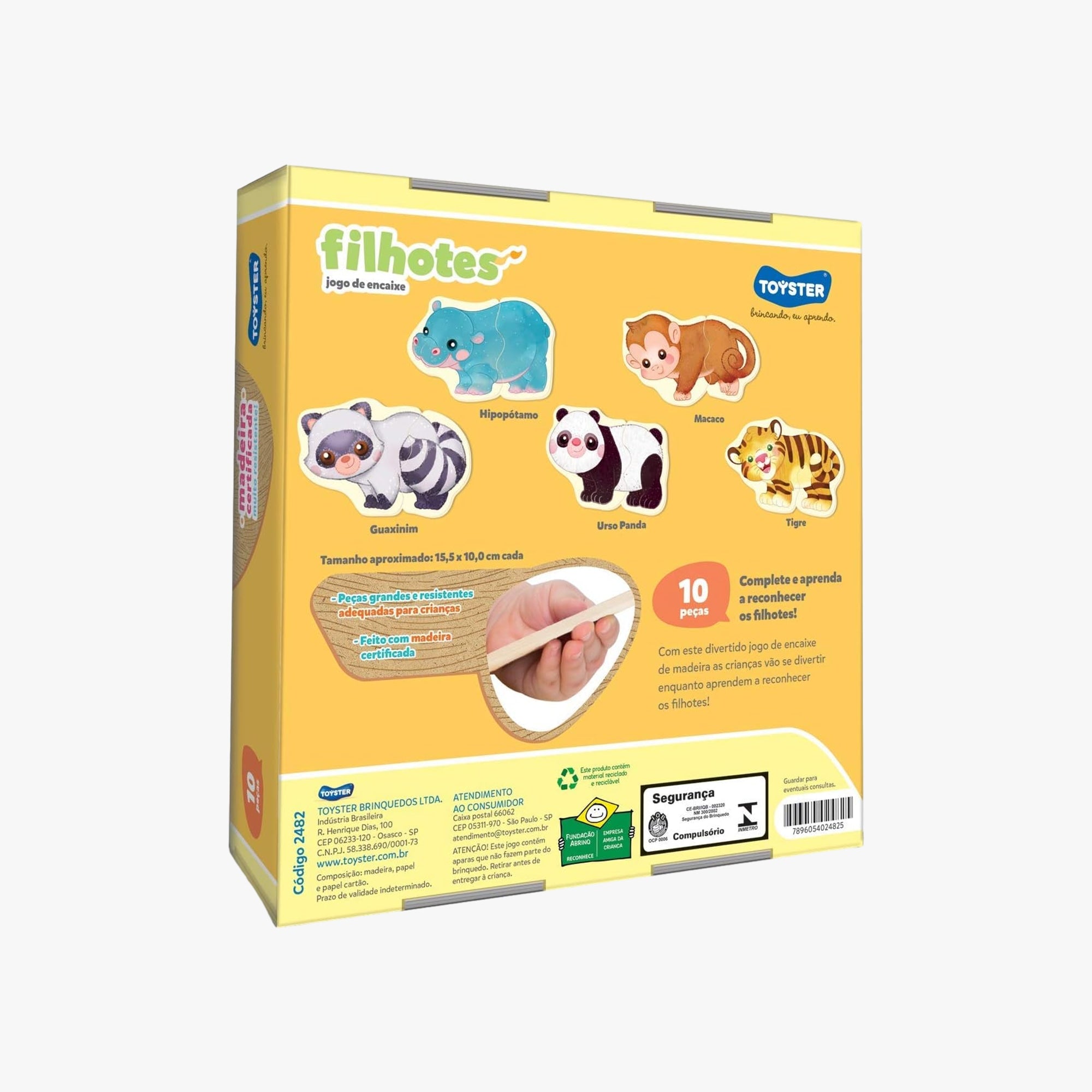 Quebra-cabeça de Encaixe Filhotes