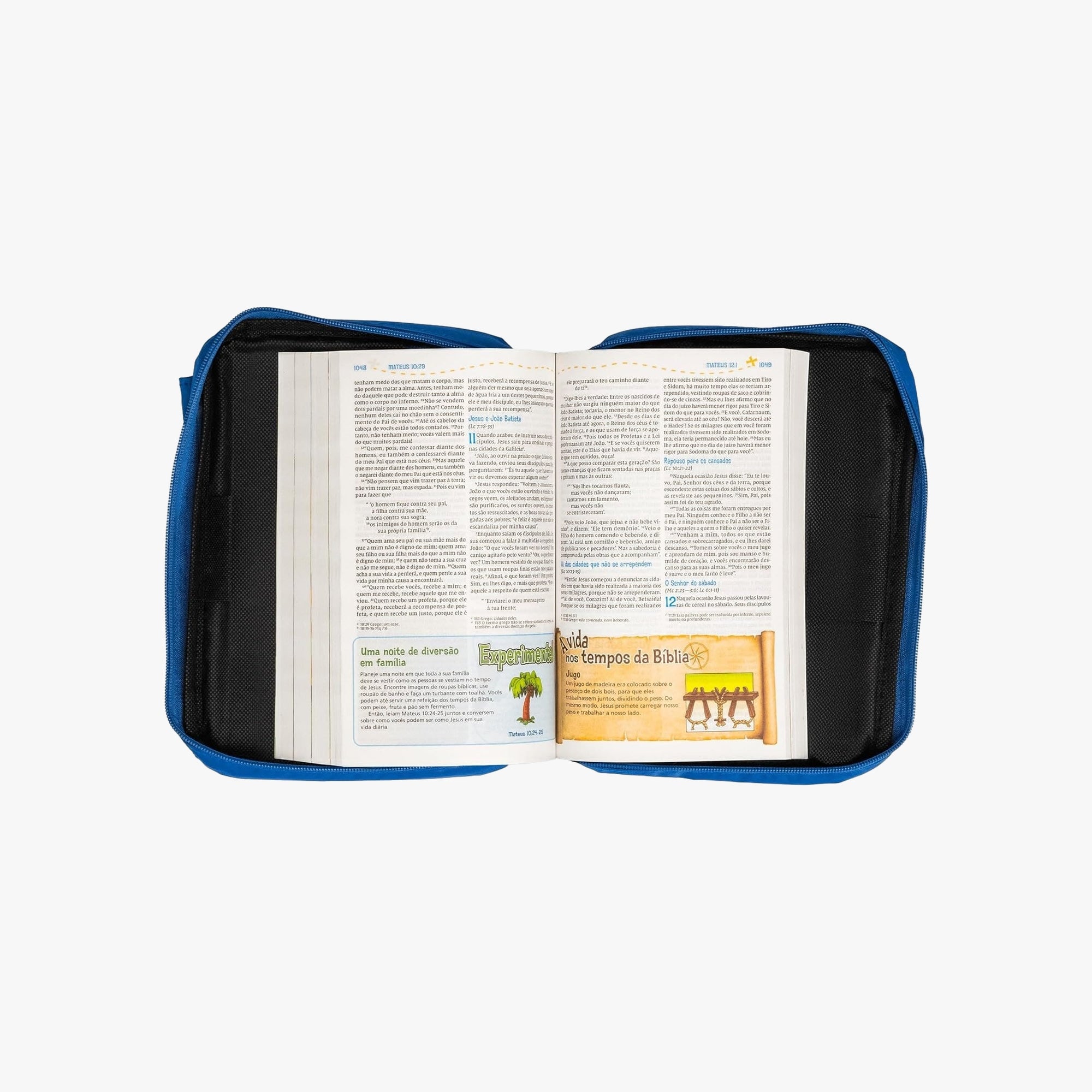Bíblia Aventura Para Crianças NVI - Edição Especial Com Bolsa Azul
