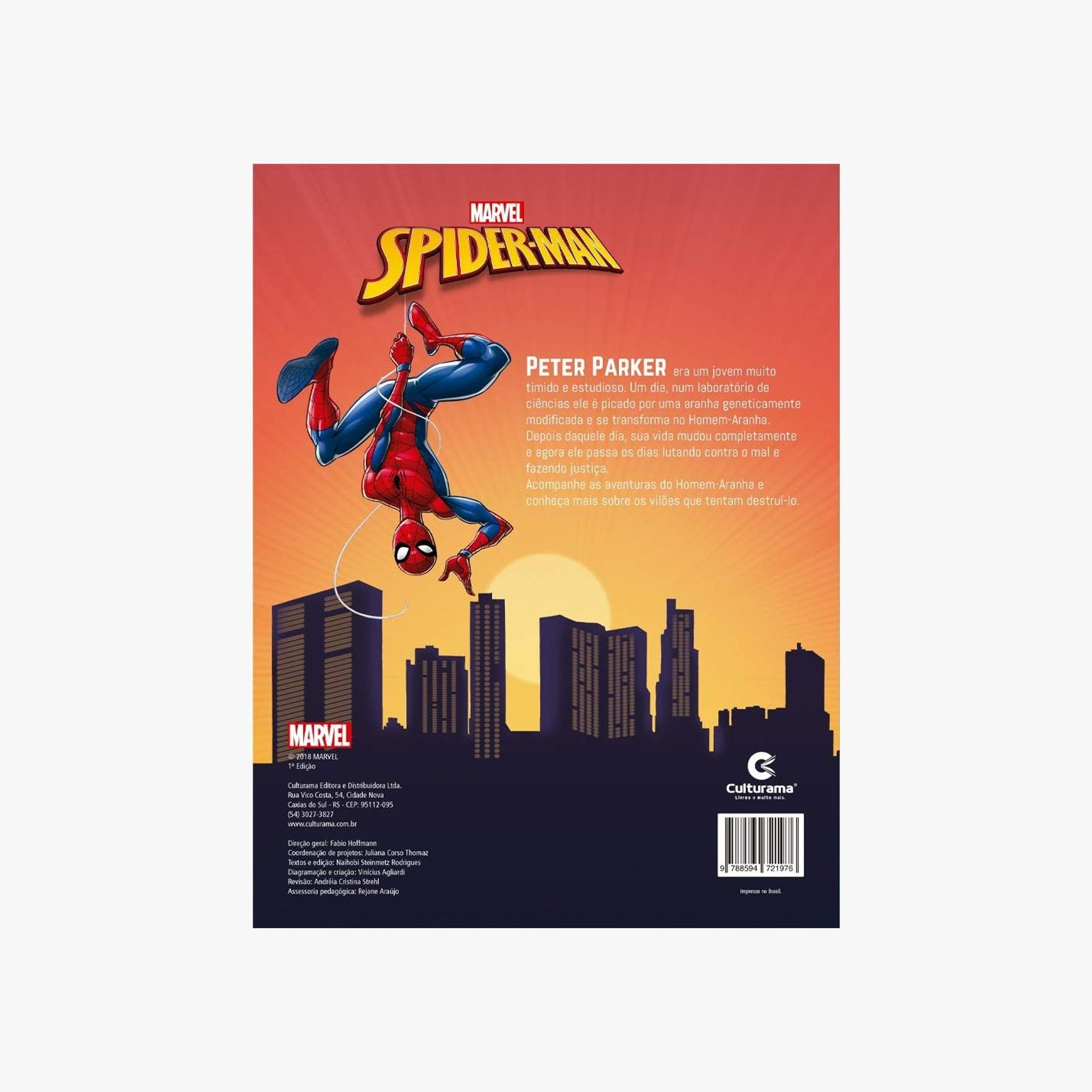 Livro Infantil História Homem Aranha Ação e Aventura