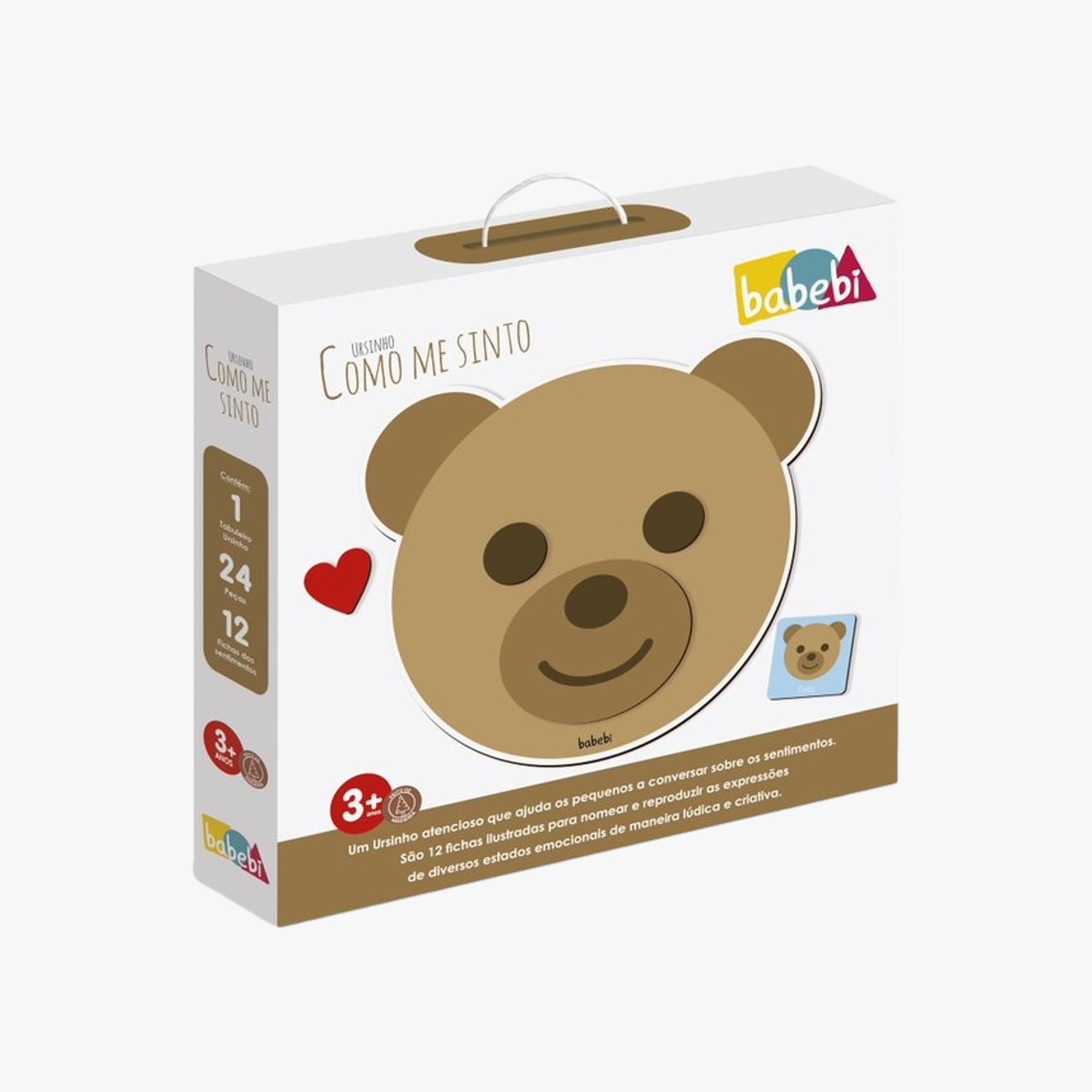 Brinquedo Educativo Como Me Sinto Ursinho