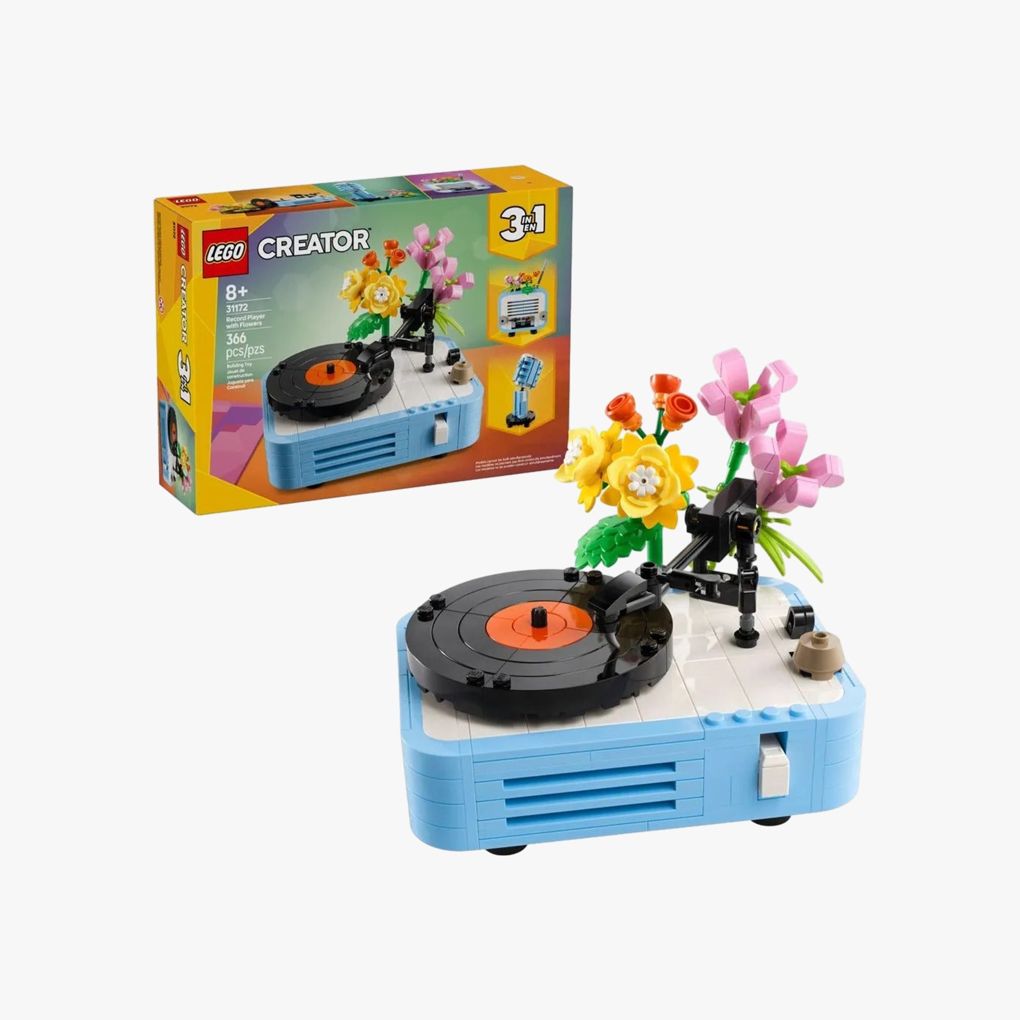 Lego Creator 3 em 1 - Toca-Discos com Flores