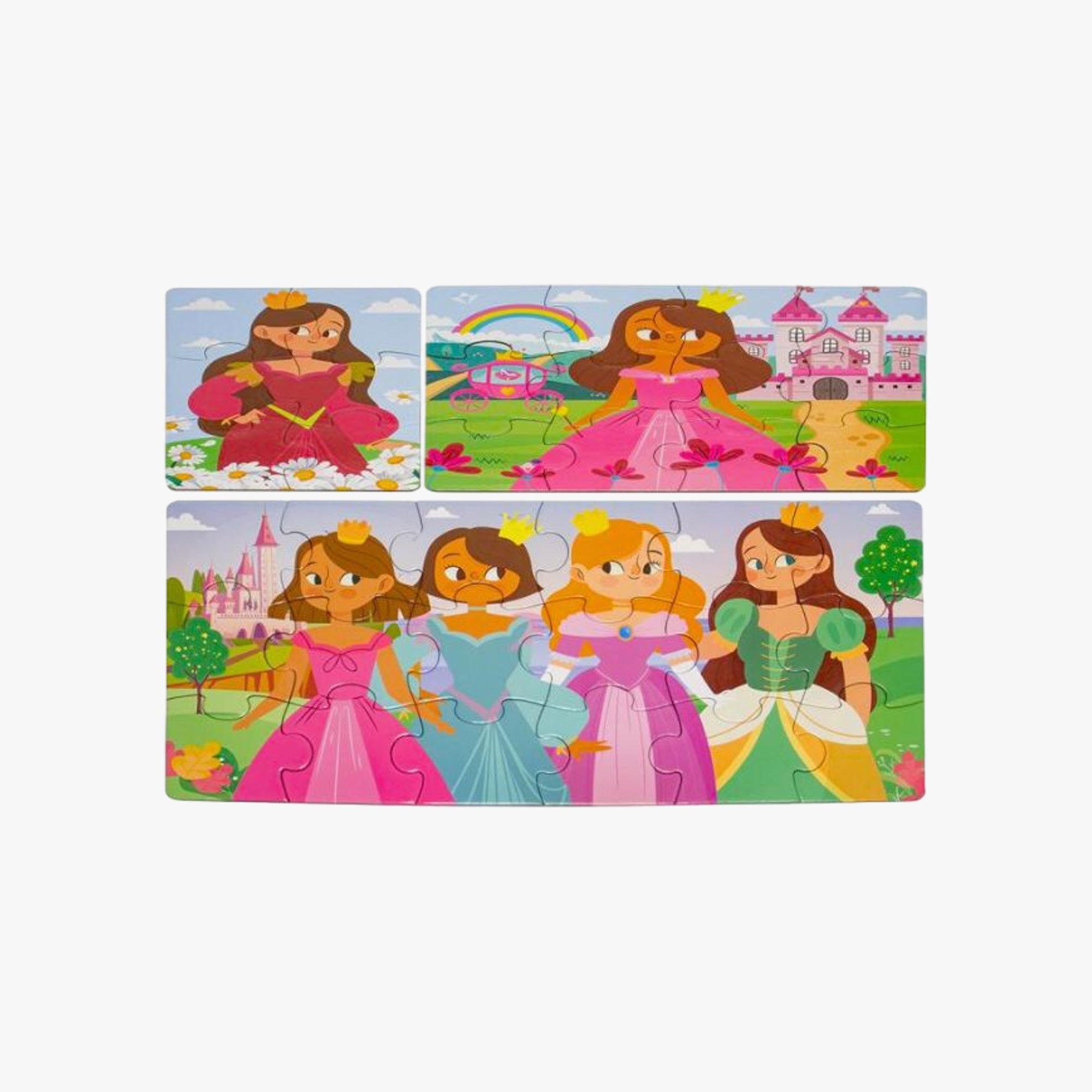 Kit Todo Livro Play Quebra-Cabeça e Livro Princesas