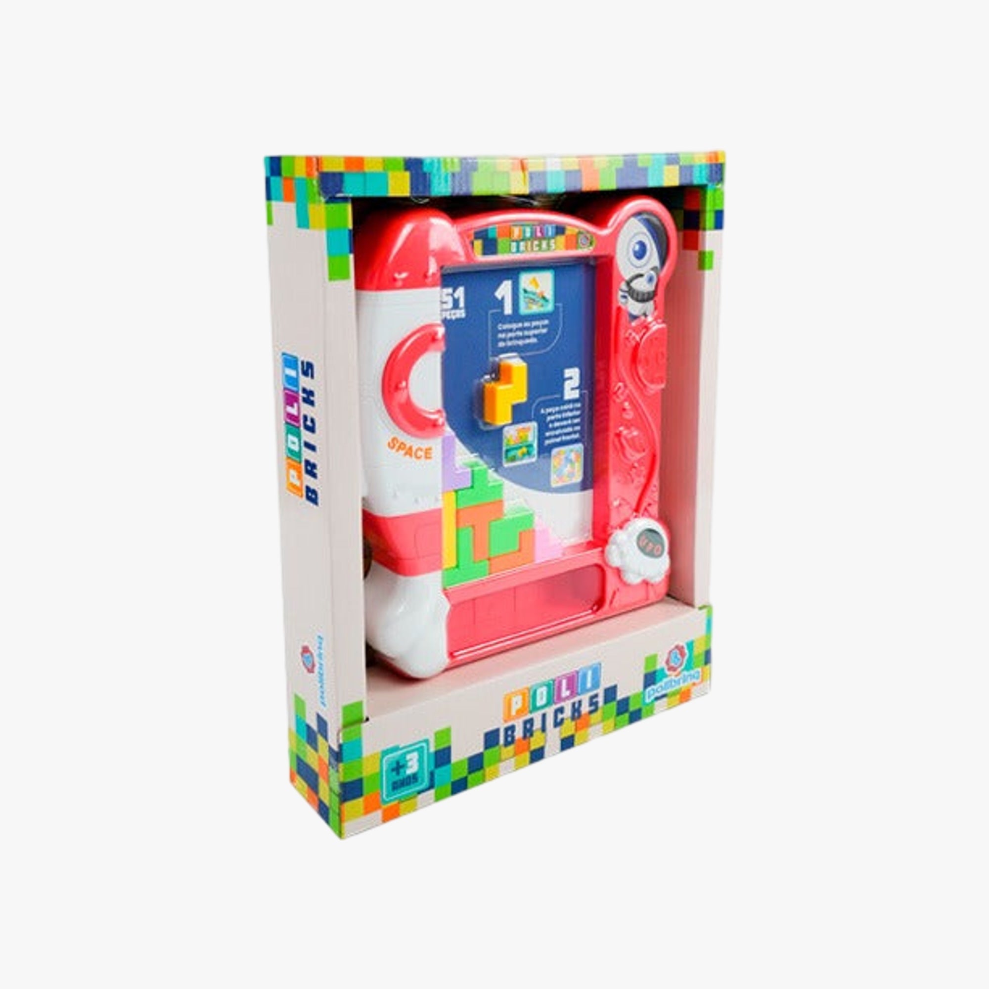 Brinquedo Tetris- Poli Bricks Sortido
