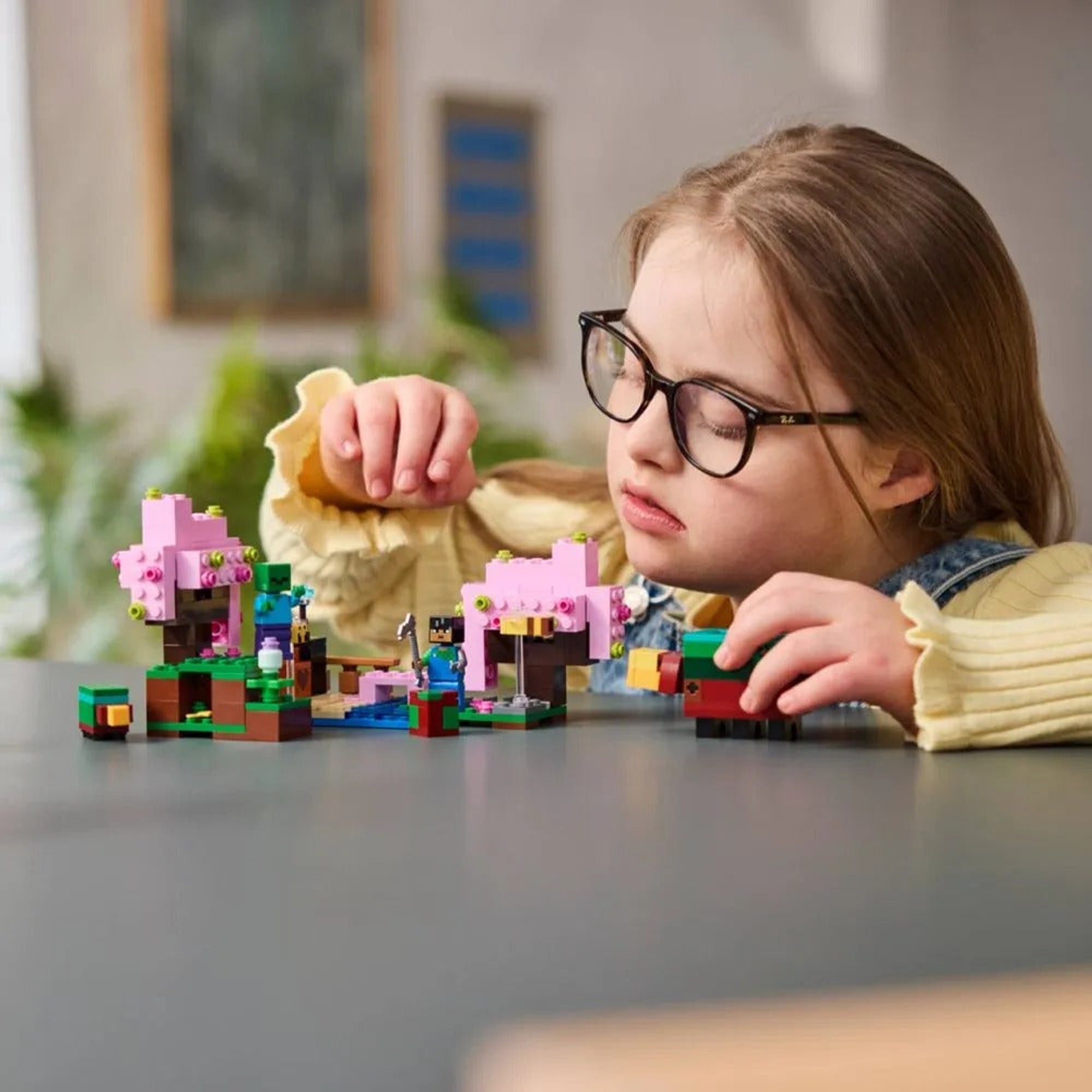 Lego Minecraft - O jardim em flor de cerejeira
