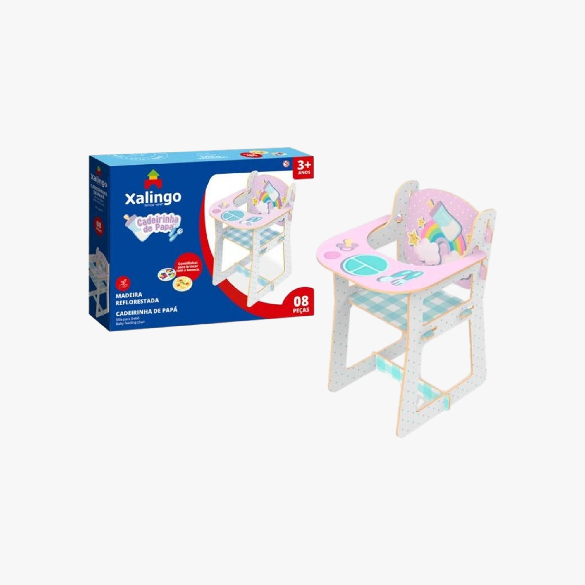 Brinquedo Infantil Cadeirinha de Papá Para Boneca