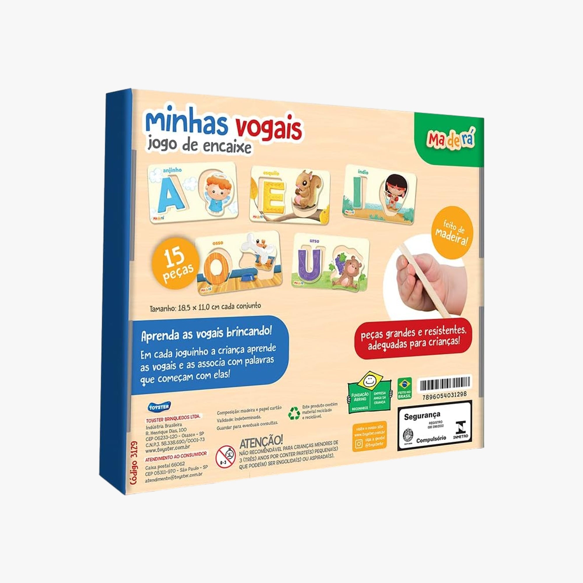 Jogo Educativo Encaixe Minhas Vogais