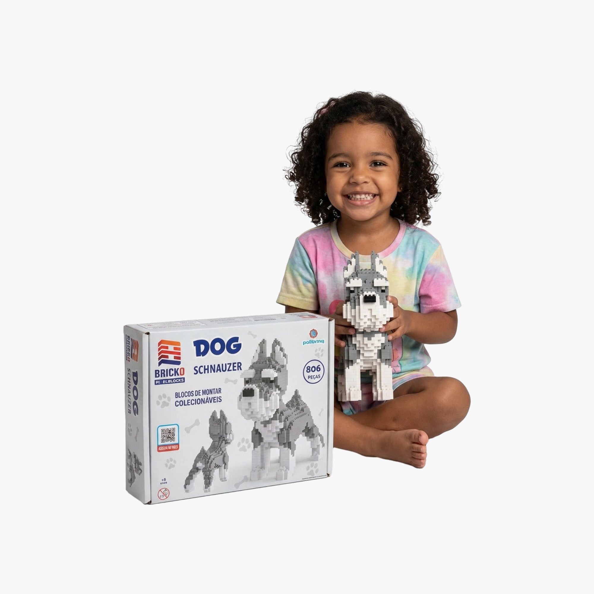 Blocos de Montar Dog Schnauzer 806 Peças