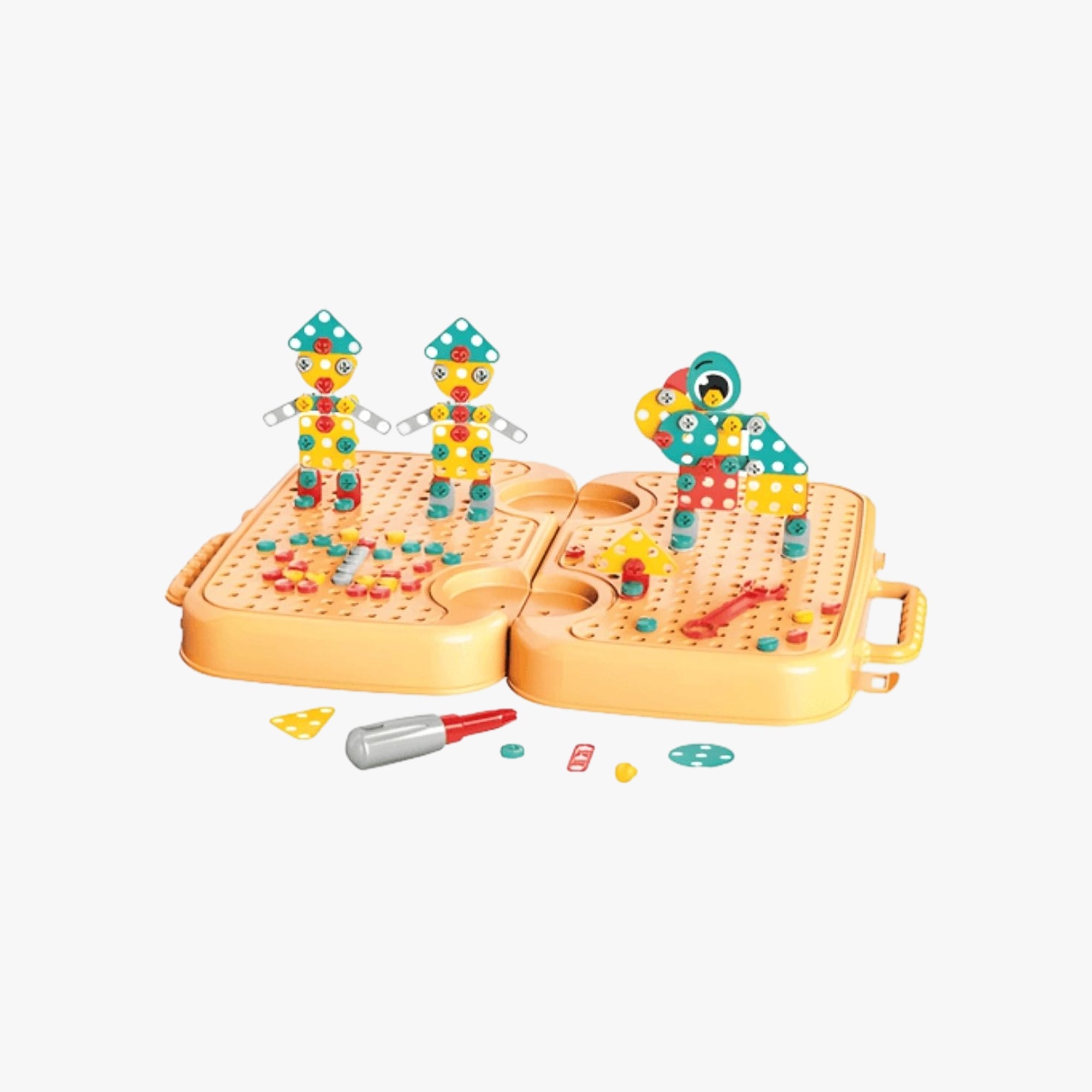 Brinquedo Infantil  Maleta 2 em 1 Viagem no Espaço 224 Peças