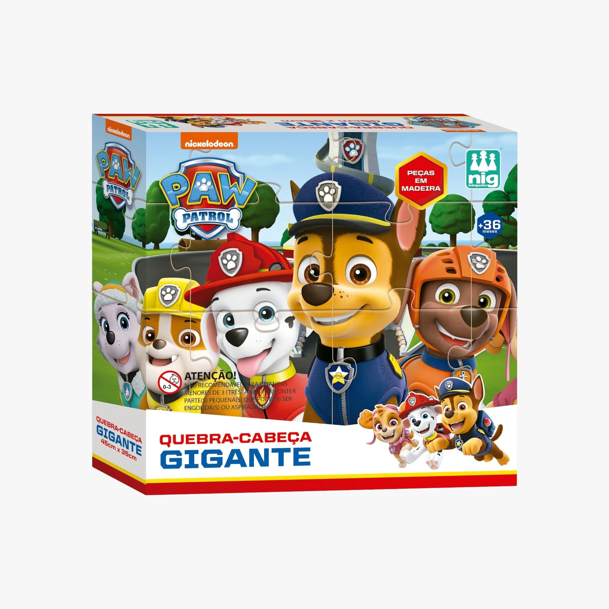 Quebra-Cabeça Infantil Patrulha Canina Grandão