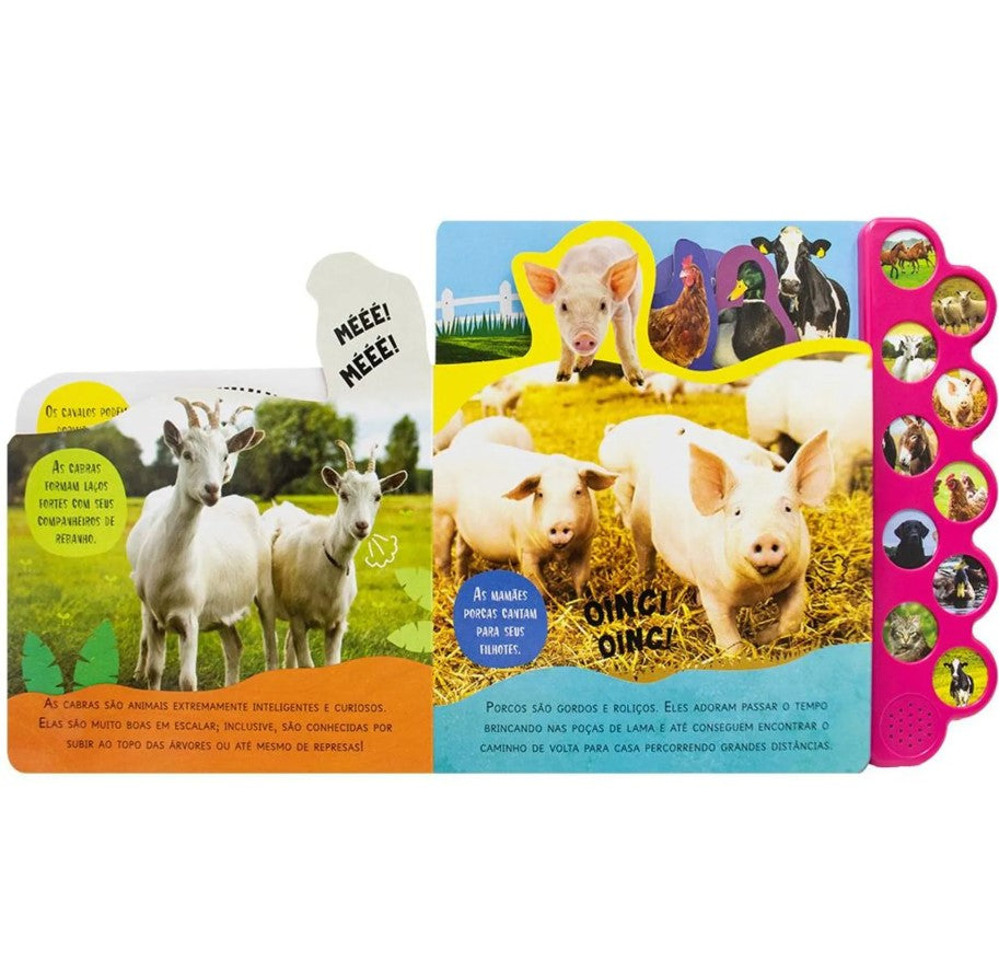 Livro Sonoro Animais da Fazenda