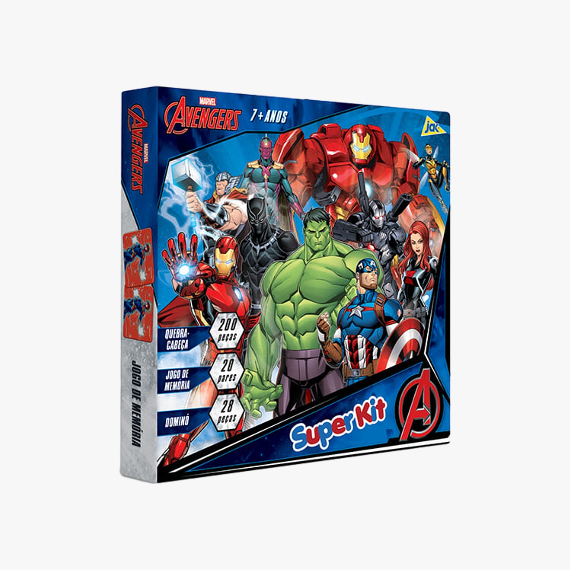 Super Kit Vingadores Marvel 3 jogos em 1 Toyster
