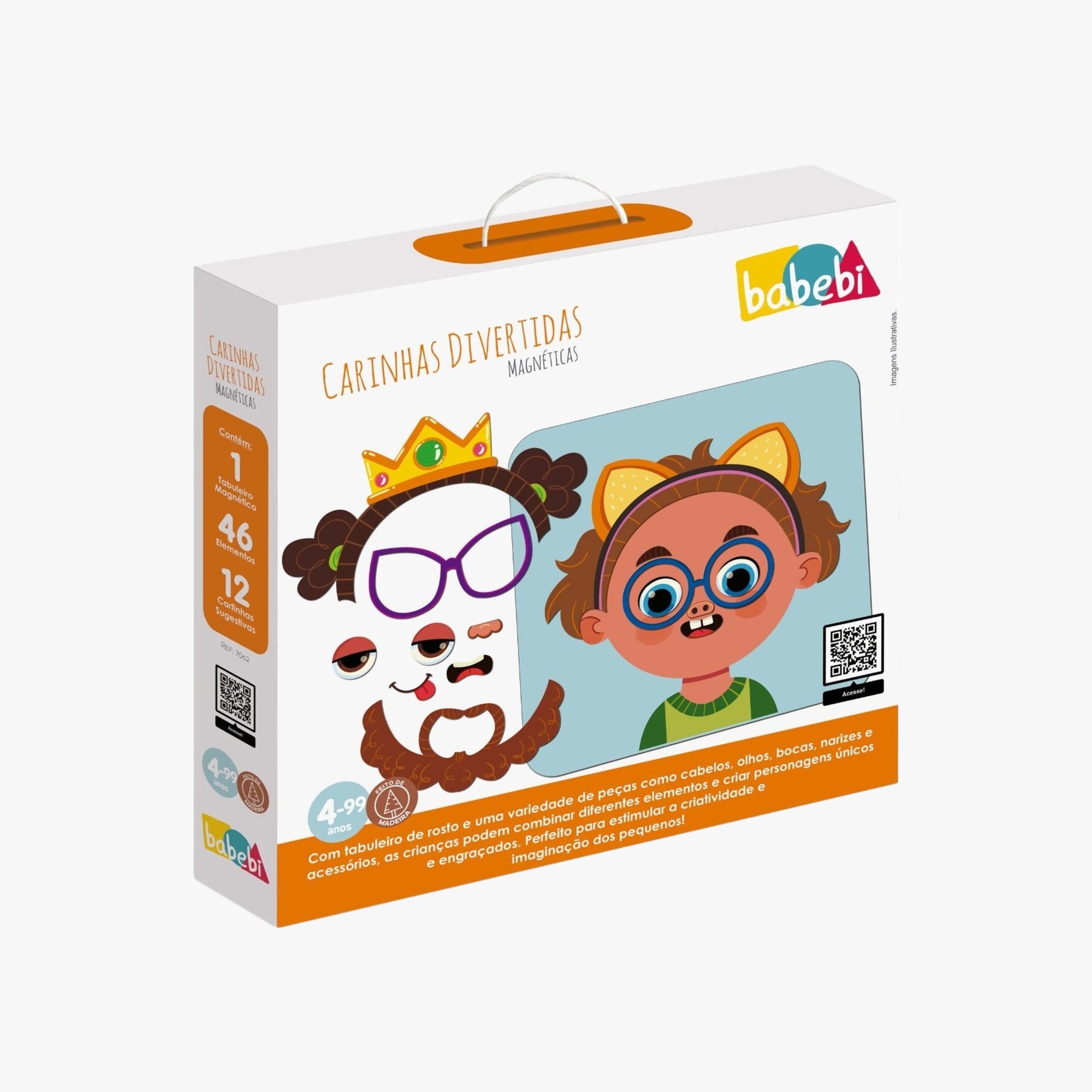 Brinquedo Infantil Carinhas Divertidas Magnéticas