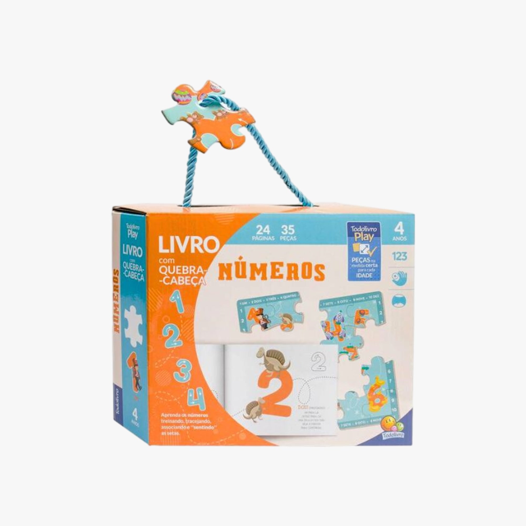 Kit Quebra-Cabeça e Livro Números