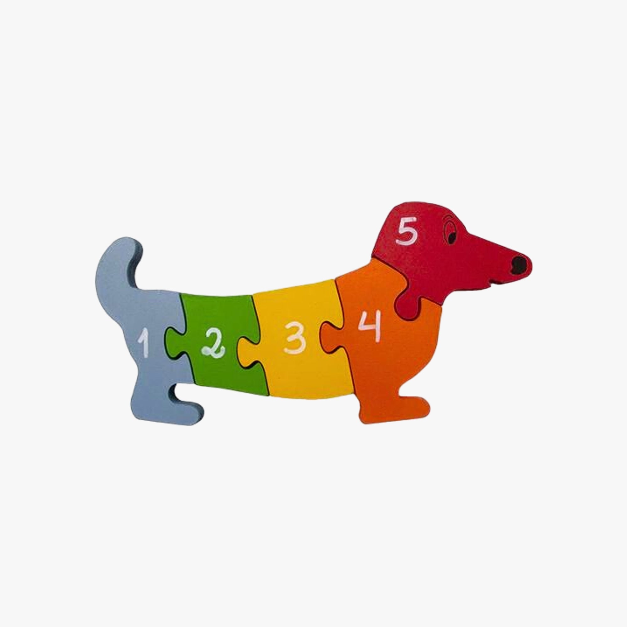 Quebra-Cabeça Educativo Cachorro com Vogais e Números