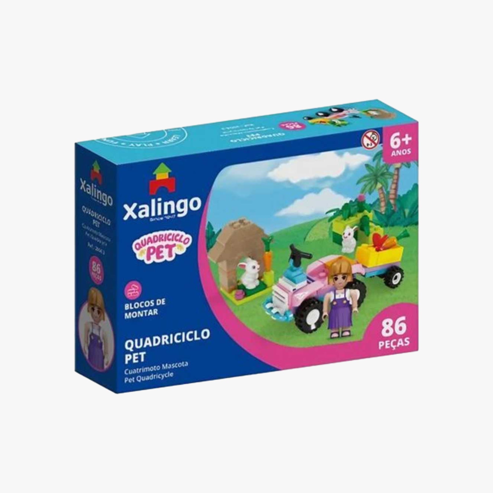 Blocos de Montar Quadriciclo Pet 86 Peças