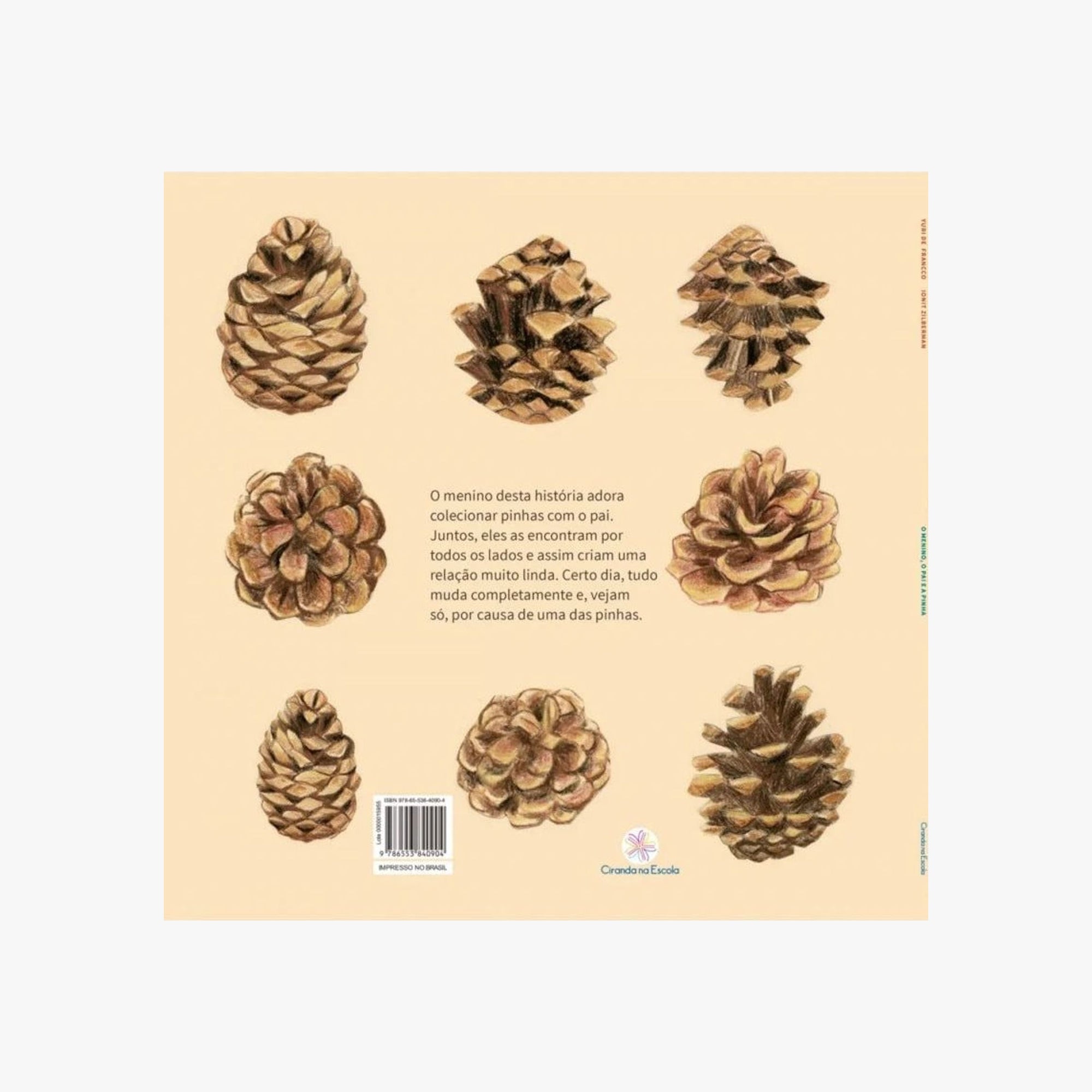 Livro Infantil O menino, o Pai e a Pinha