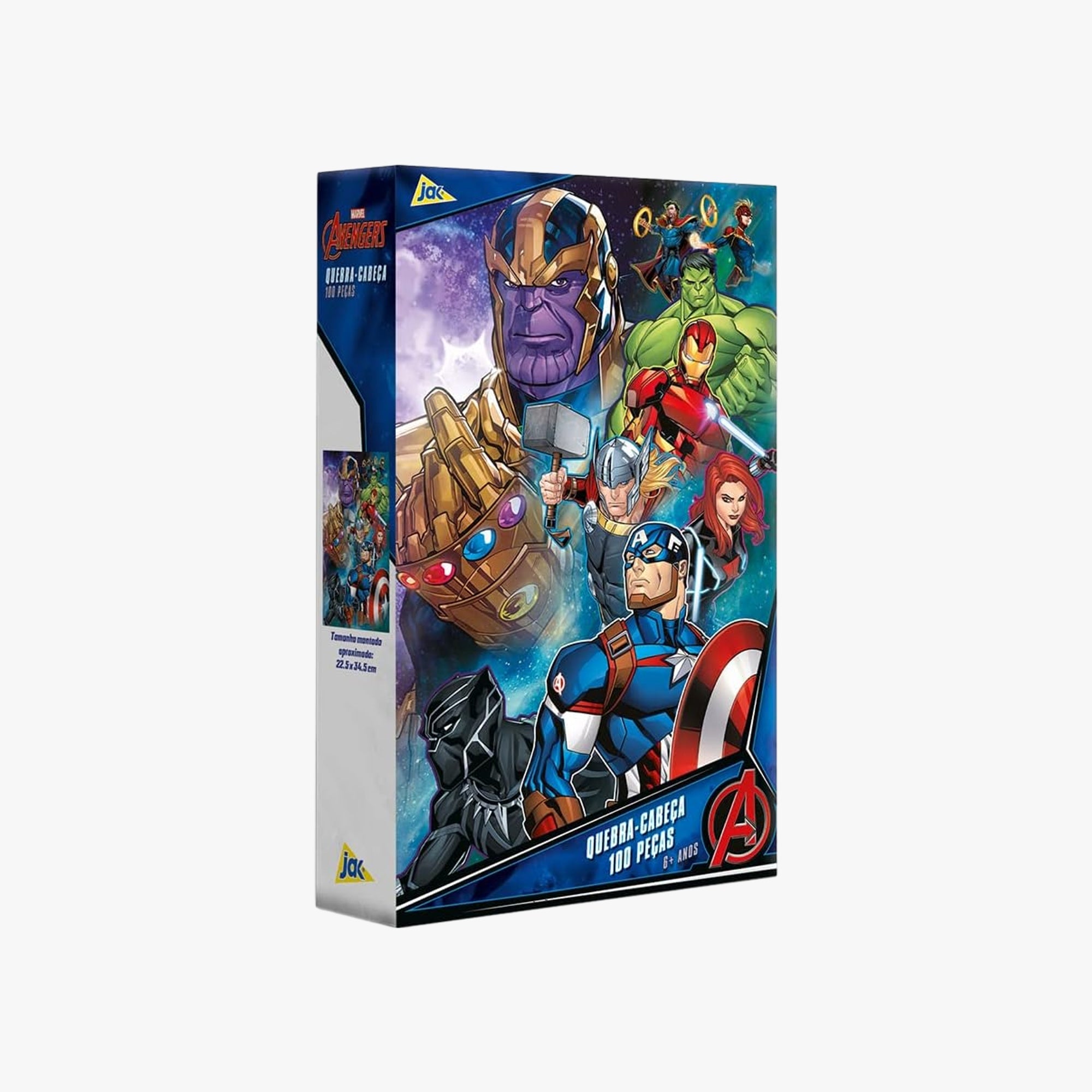 Quebra-Cabeça Vingadores Marvel 100 Peças