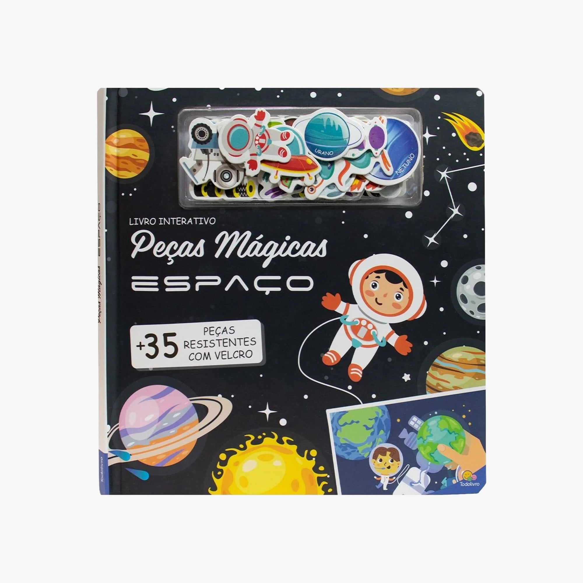 Livro Peças Mágicas - Um livro com velcro: Espaço