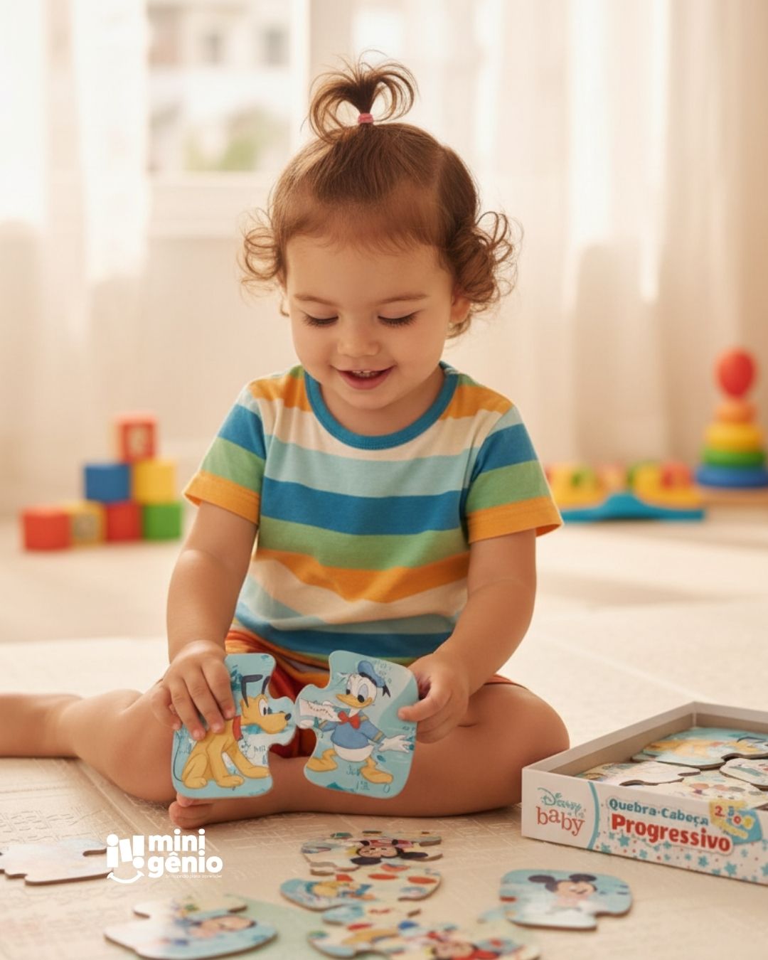 Quebra-Cabeça Infantil Baby Progressivo Mickey