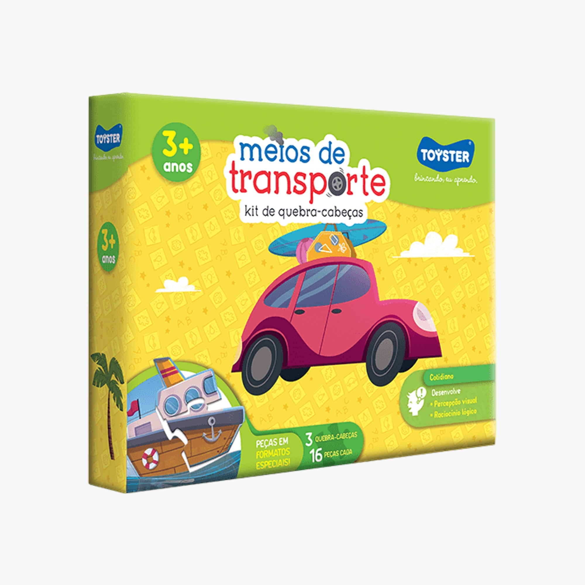 Kit de Quebra-cabeças Meios de Transporte