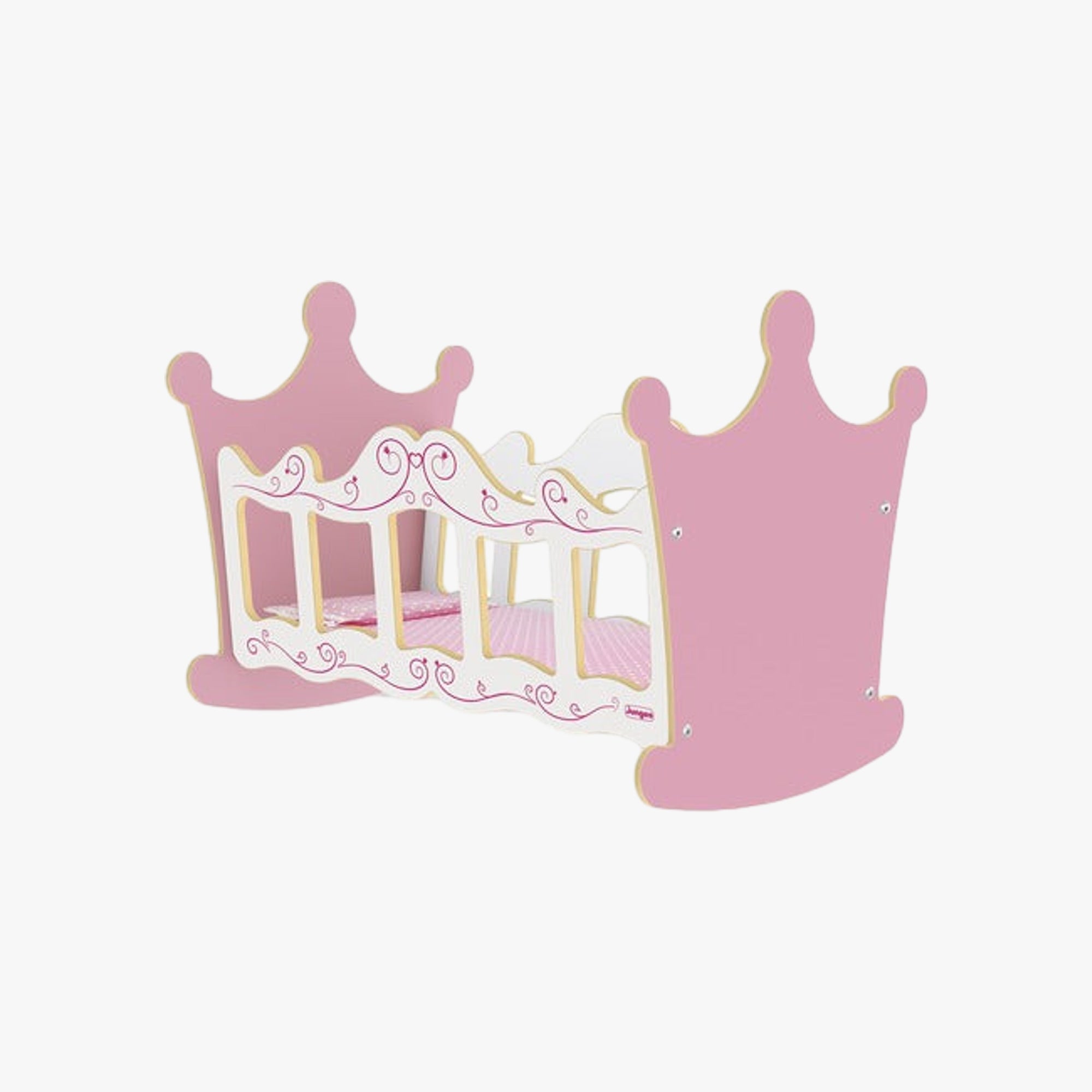 Berço de Bonecas Princesas Rosa