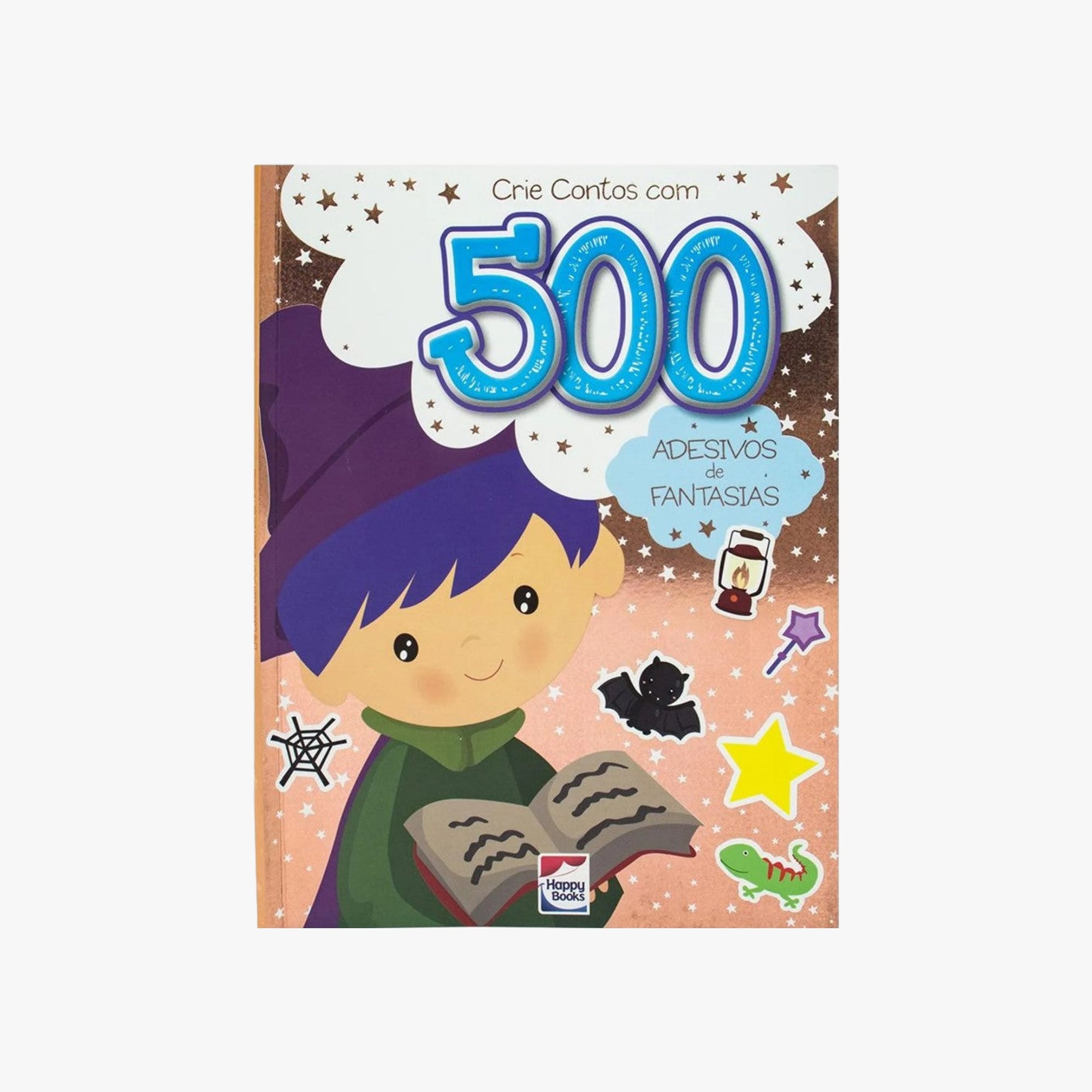 Livro Crie Contos com 500 Adesivos Fantasia