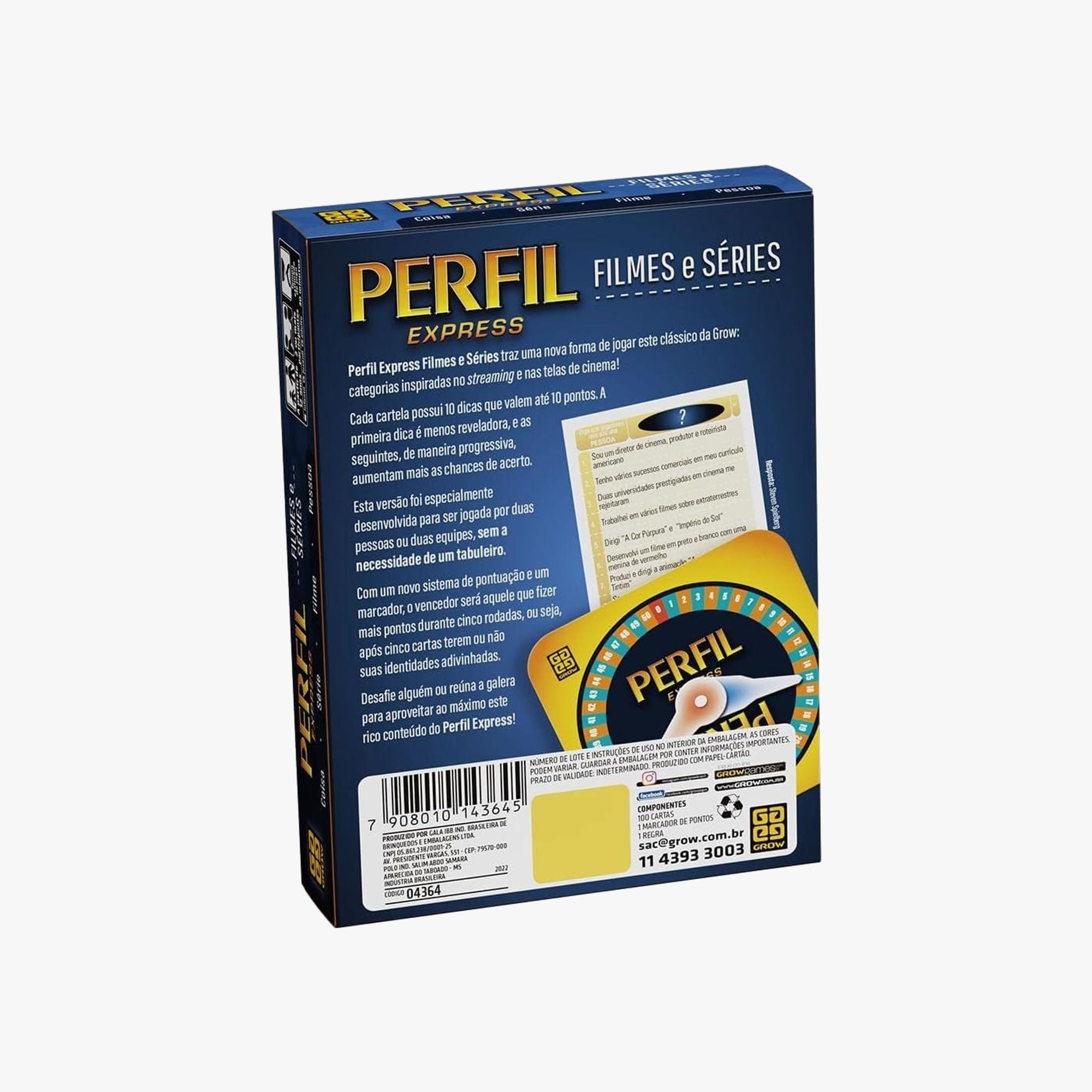 Jogo de Cartas  Perfil Express - Filmes e Séries