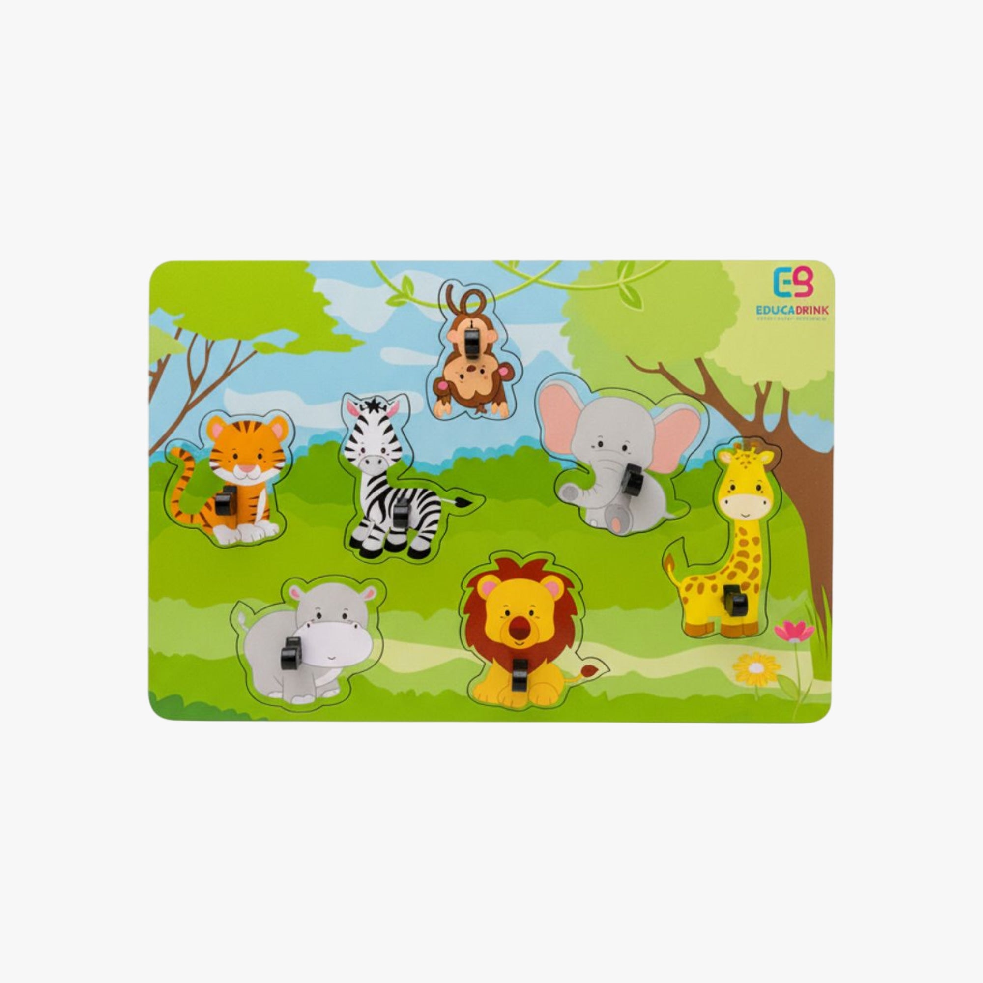 Quebra-Cabeça Infantil 7 Peças Safari