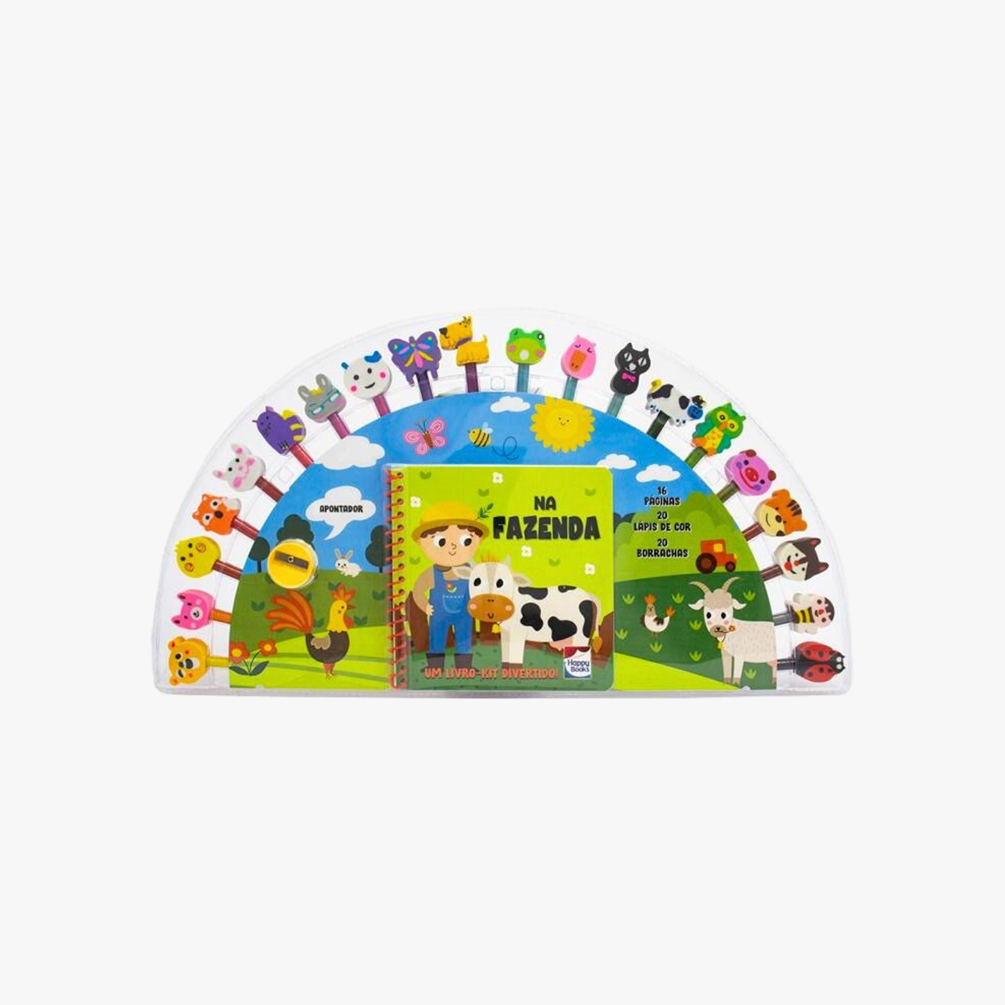 Livro Kit Super Divertido Animais da Fazenda