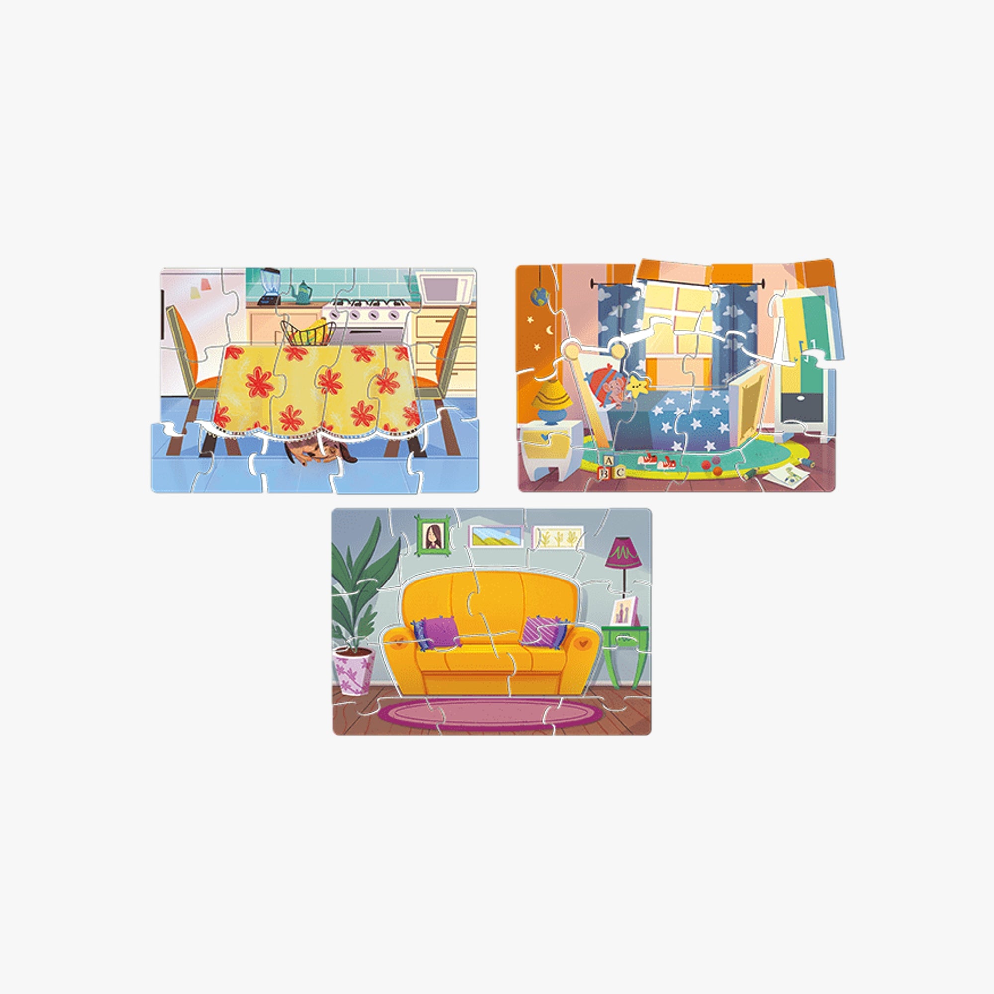 Kit de Quebra-cabeças Minha Casa