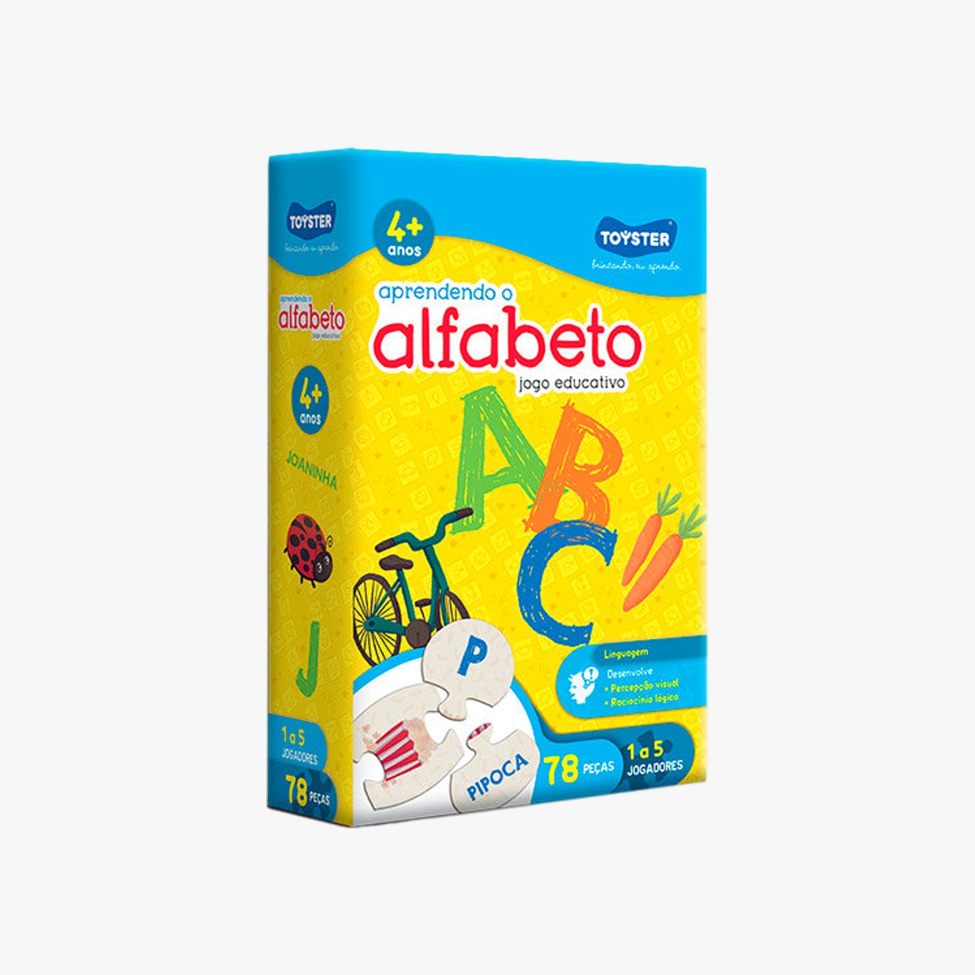 Jogo Educativo de Encaixe Aprendendoo o Alfabeto