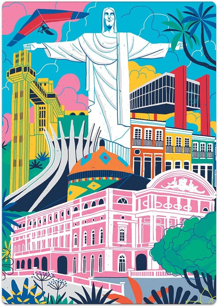 Quebra-Cabeça Postais do Brasil Monumento 500 Peças