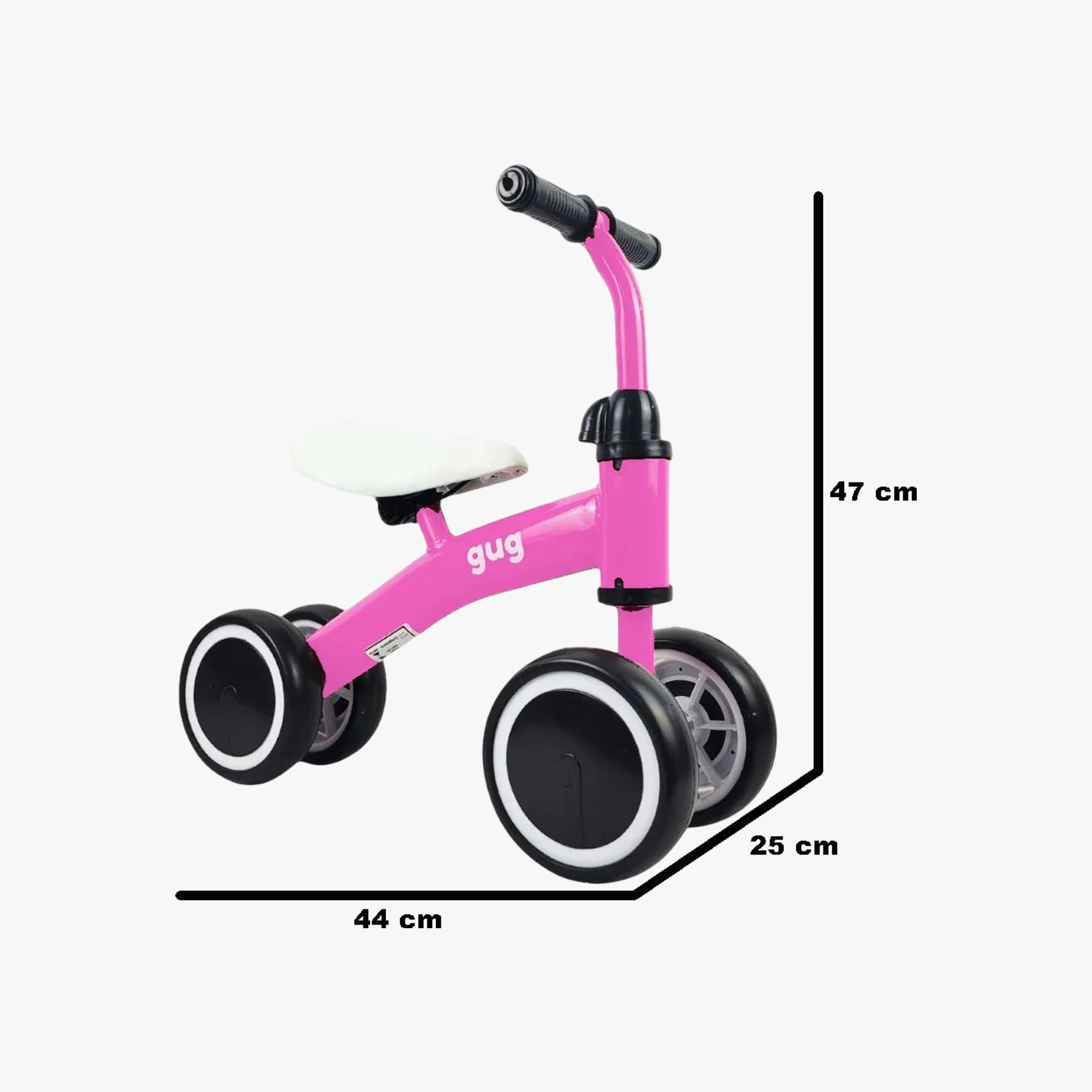 Bicicleta Infantil de Equilíbrio Rosa