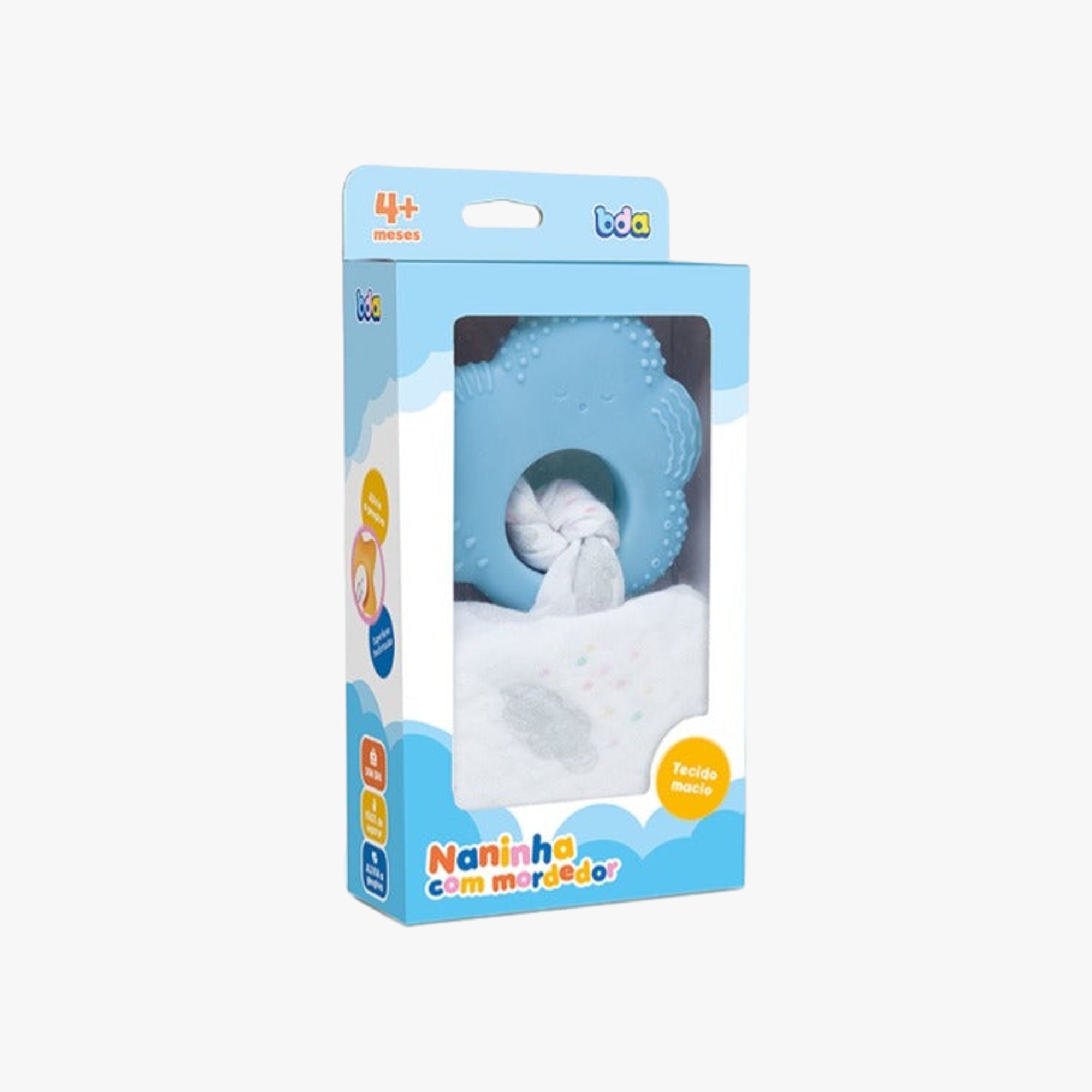 Naninha com Mordedor para Bebê Azul