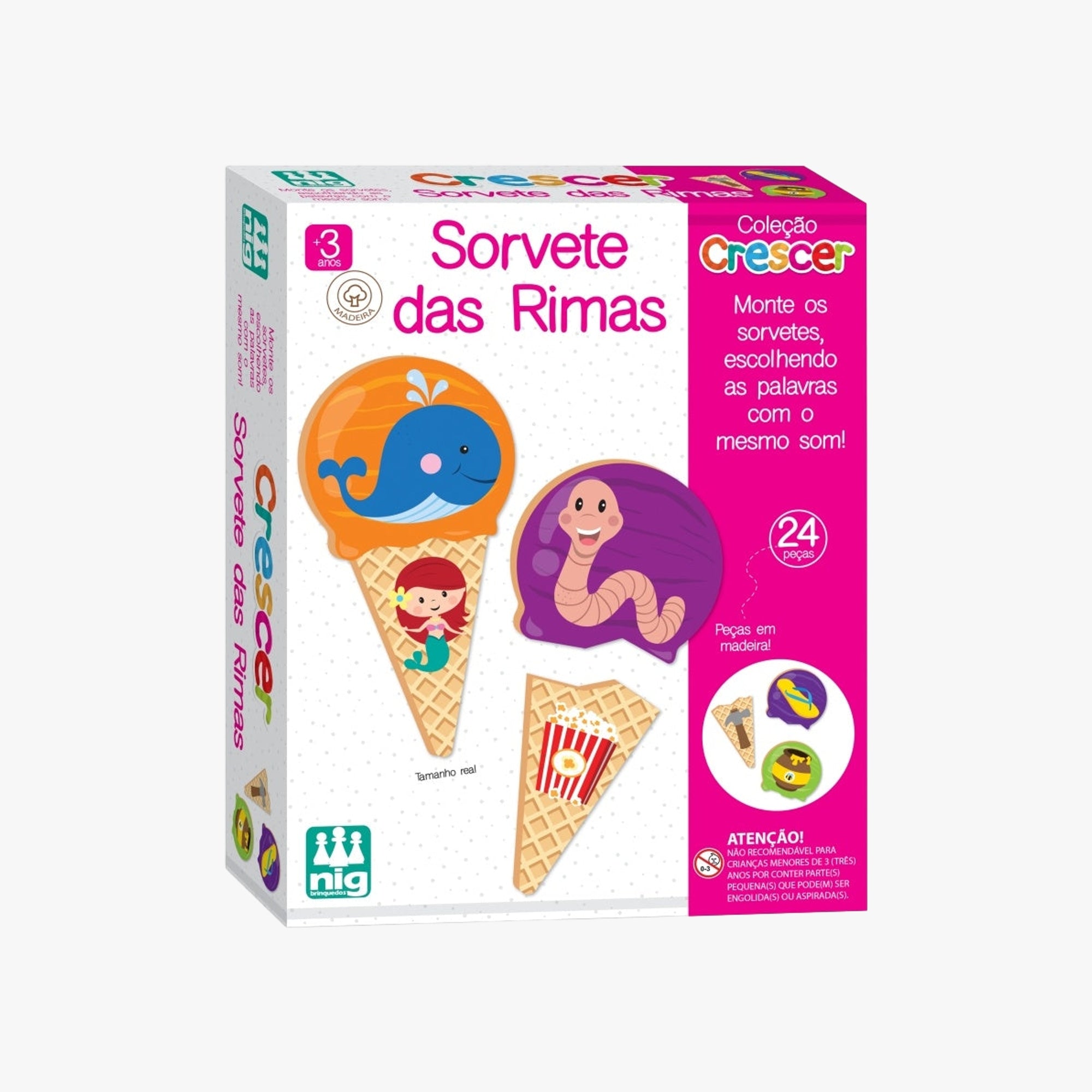 Jogo Infantil Educativo Sorvete das Rimas