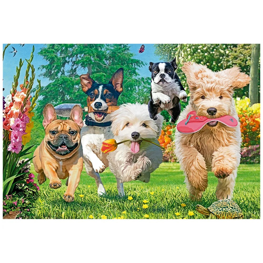 Mini Quebra-cabeça Corrida Canina 1000 peças
