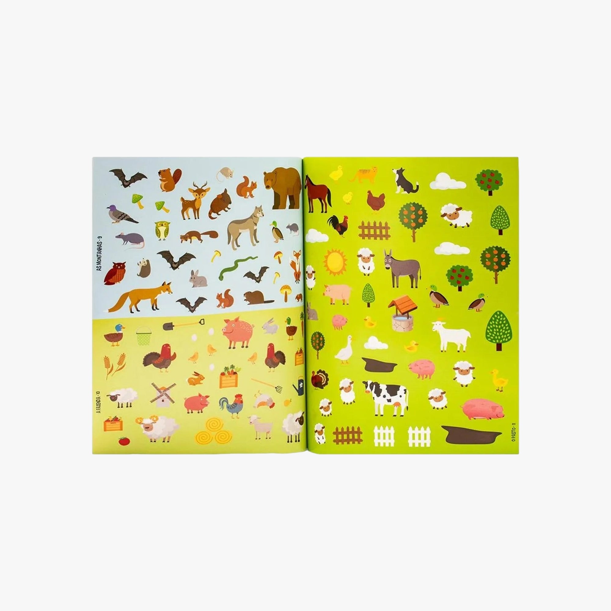 Livro Crie Contos com 500 Adesivos Animais